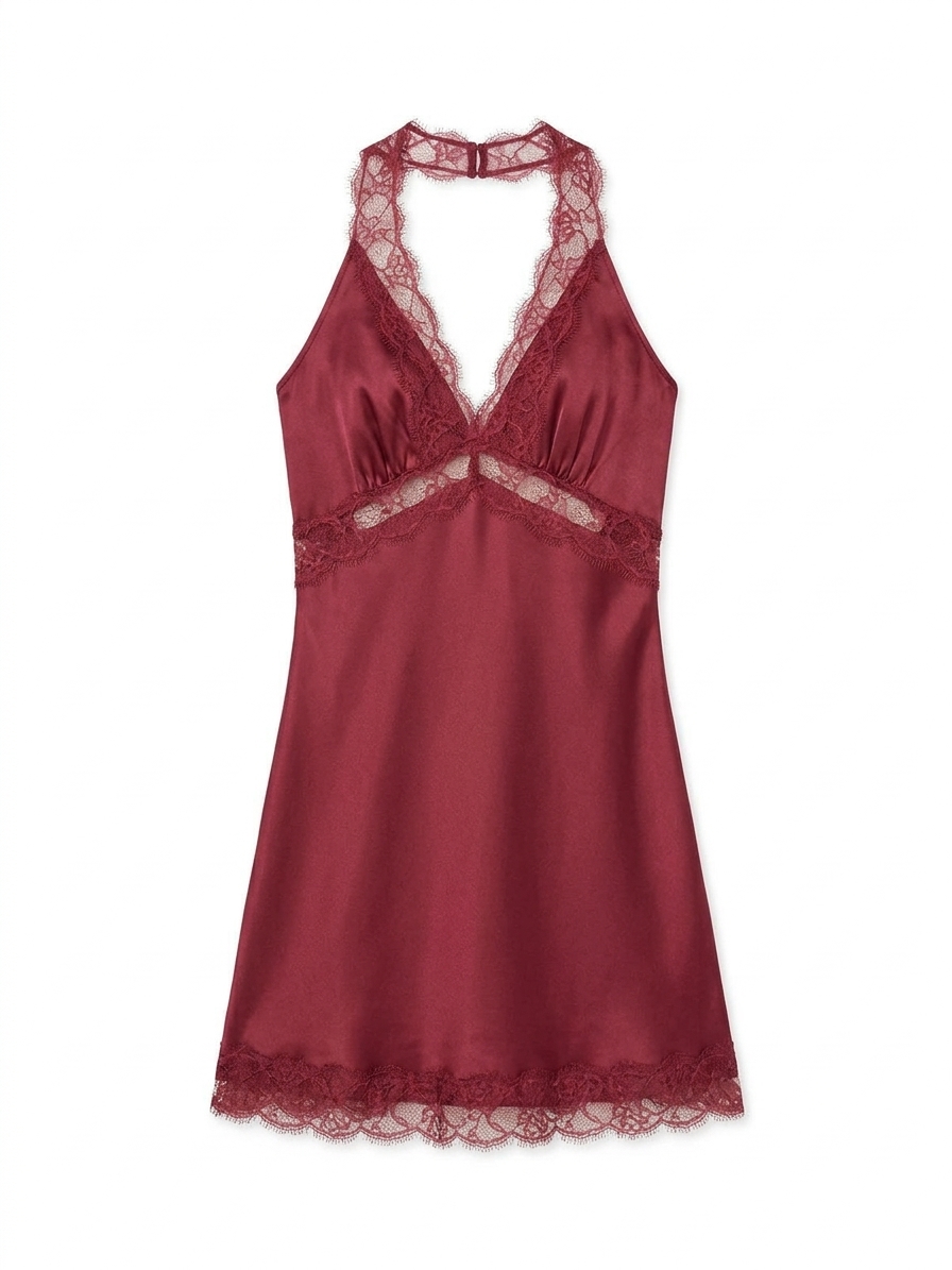 Darlia Mini Dress In Merlot