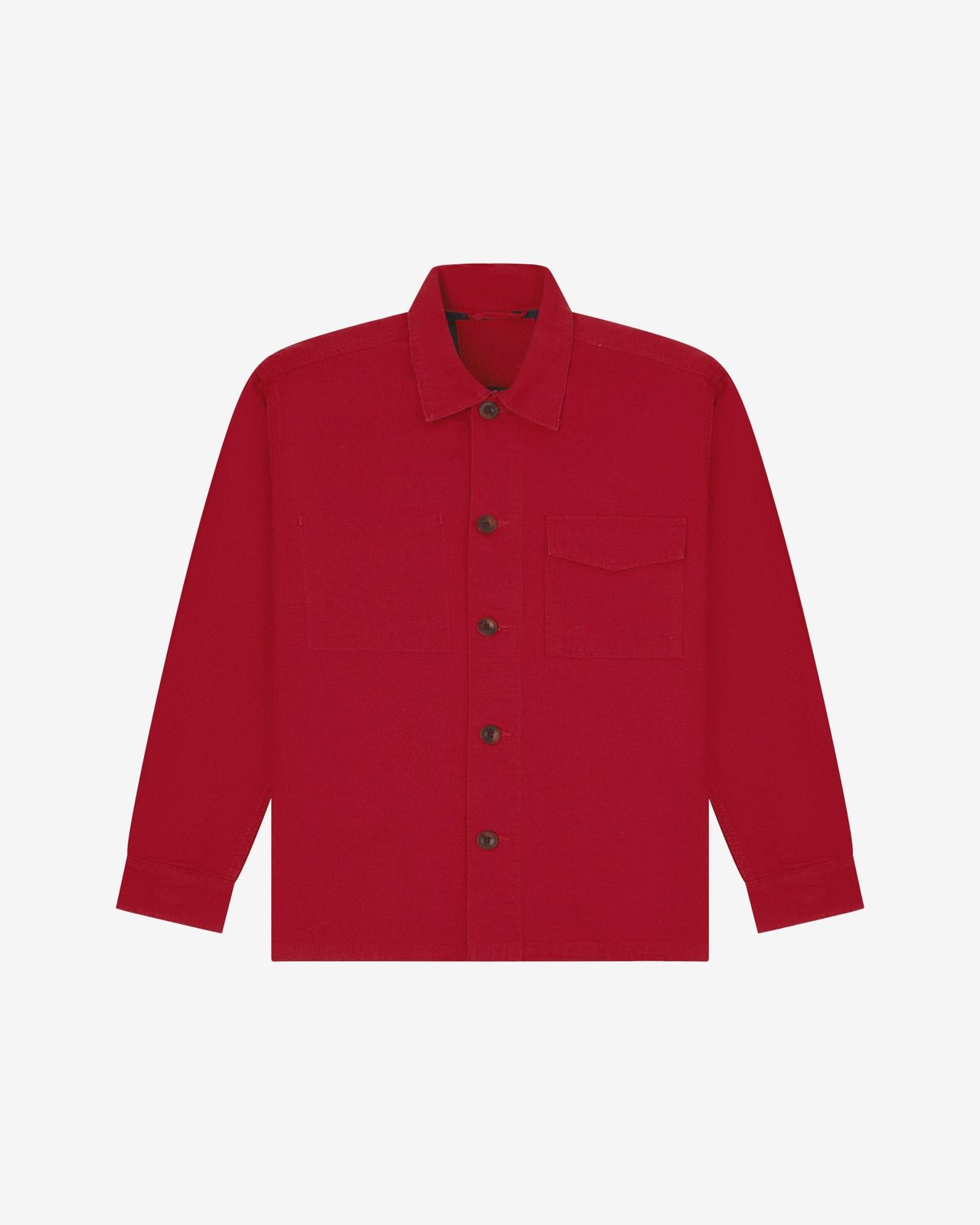 3003 buttoned workshirt - berry red
