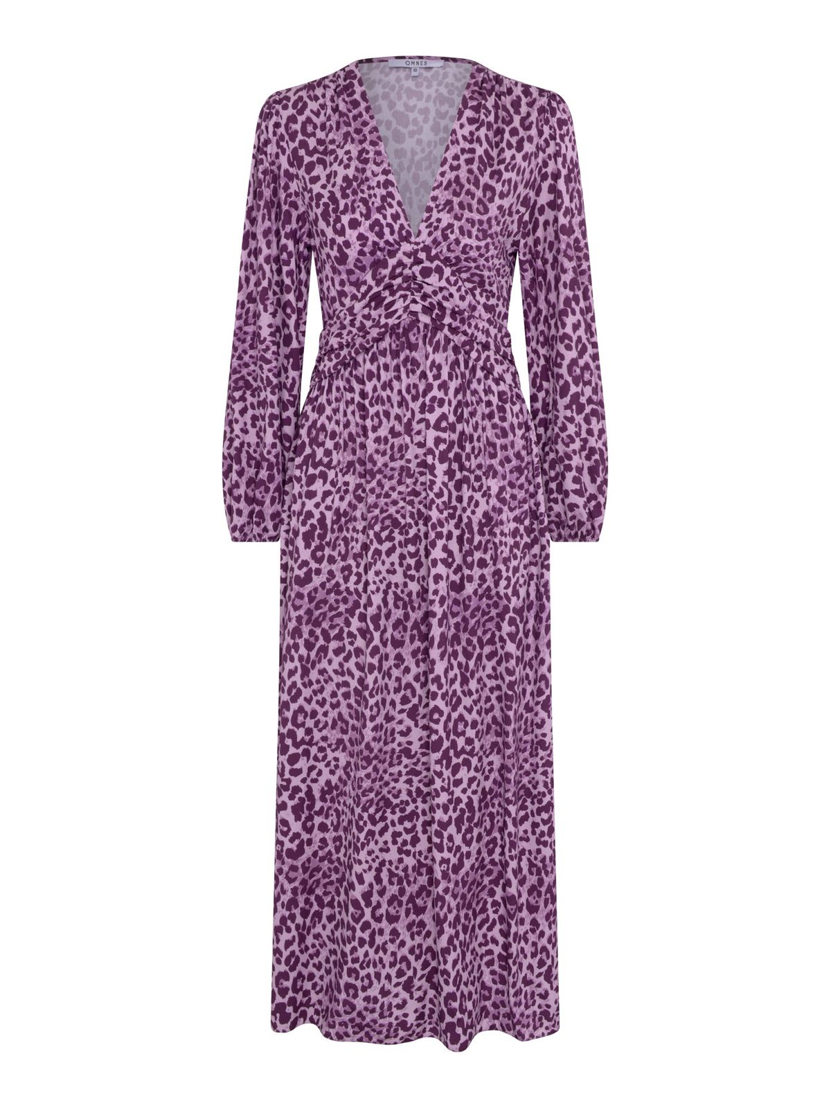 Talia Dress In Purple Cheetah Print