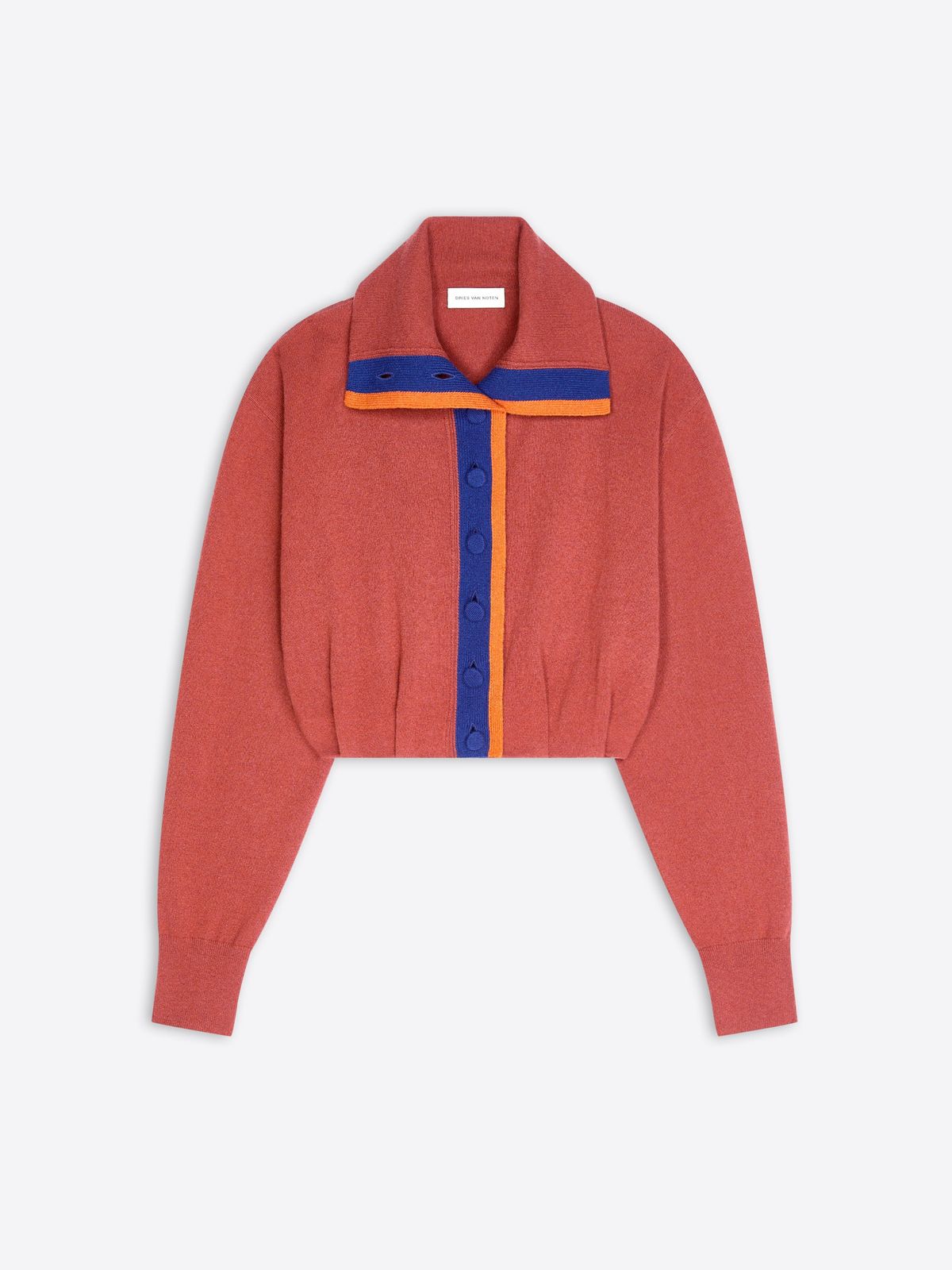 Cropped cashmere cardigan