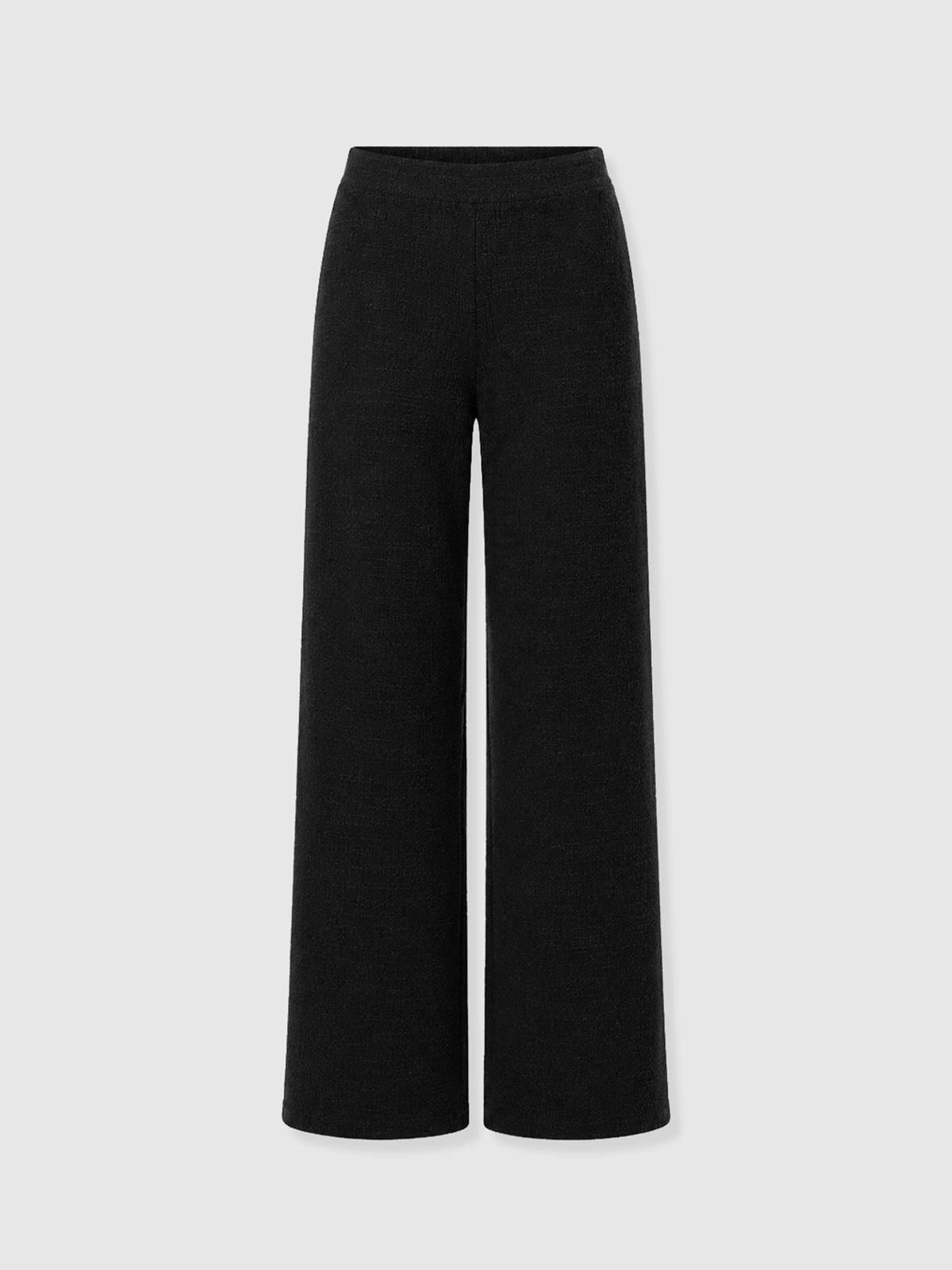 Keller Wide Leg Pant - Black Boucle