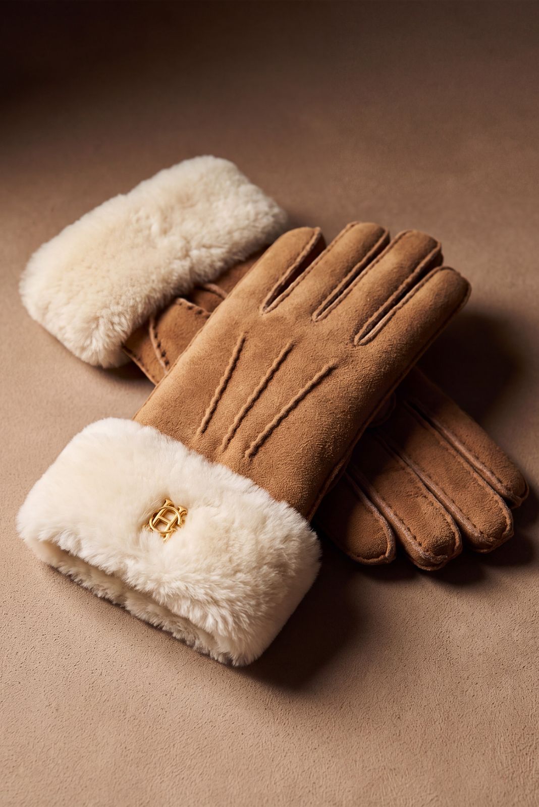 Shearling Glove (Tan)