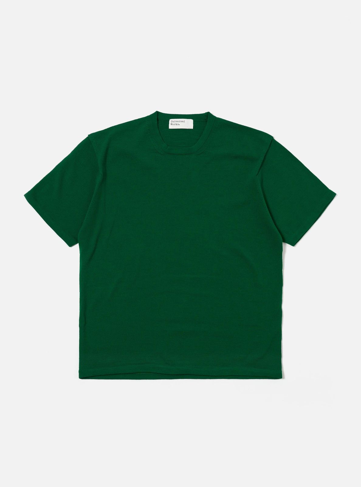 Green Merino Fine Knit Knit Tee