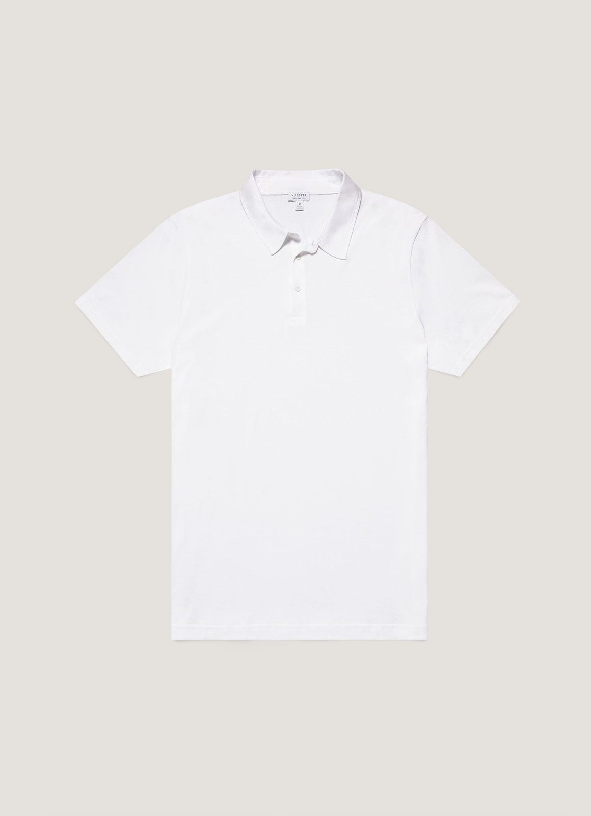 Men's Jersey Classic Polo Shirt in White