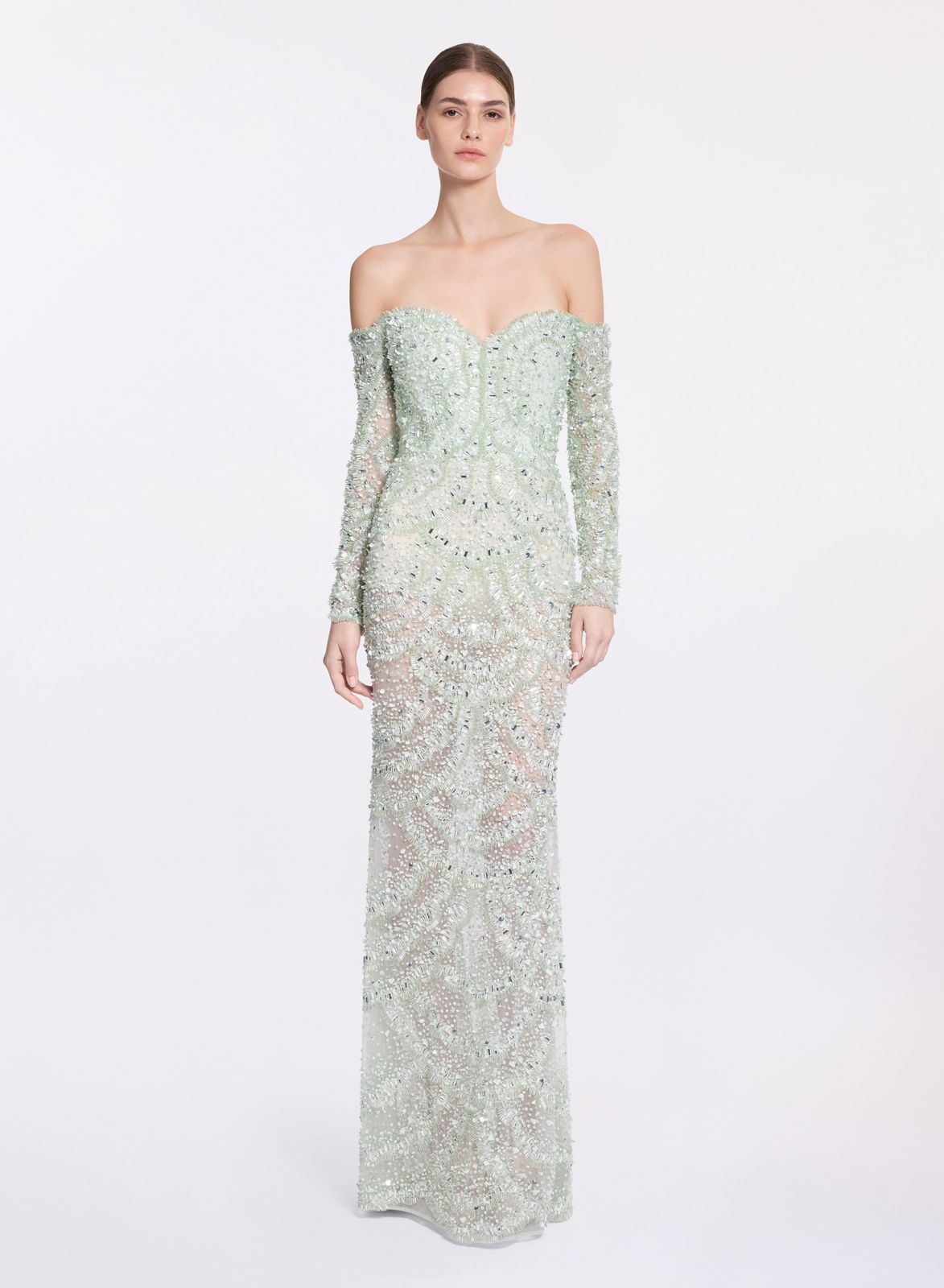 Bead Embroidered Gown
