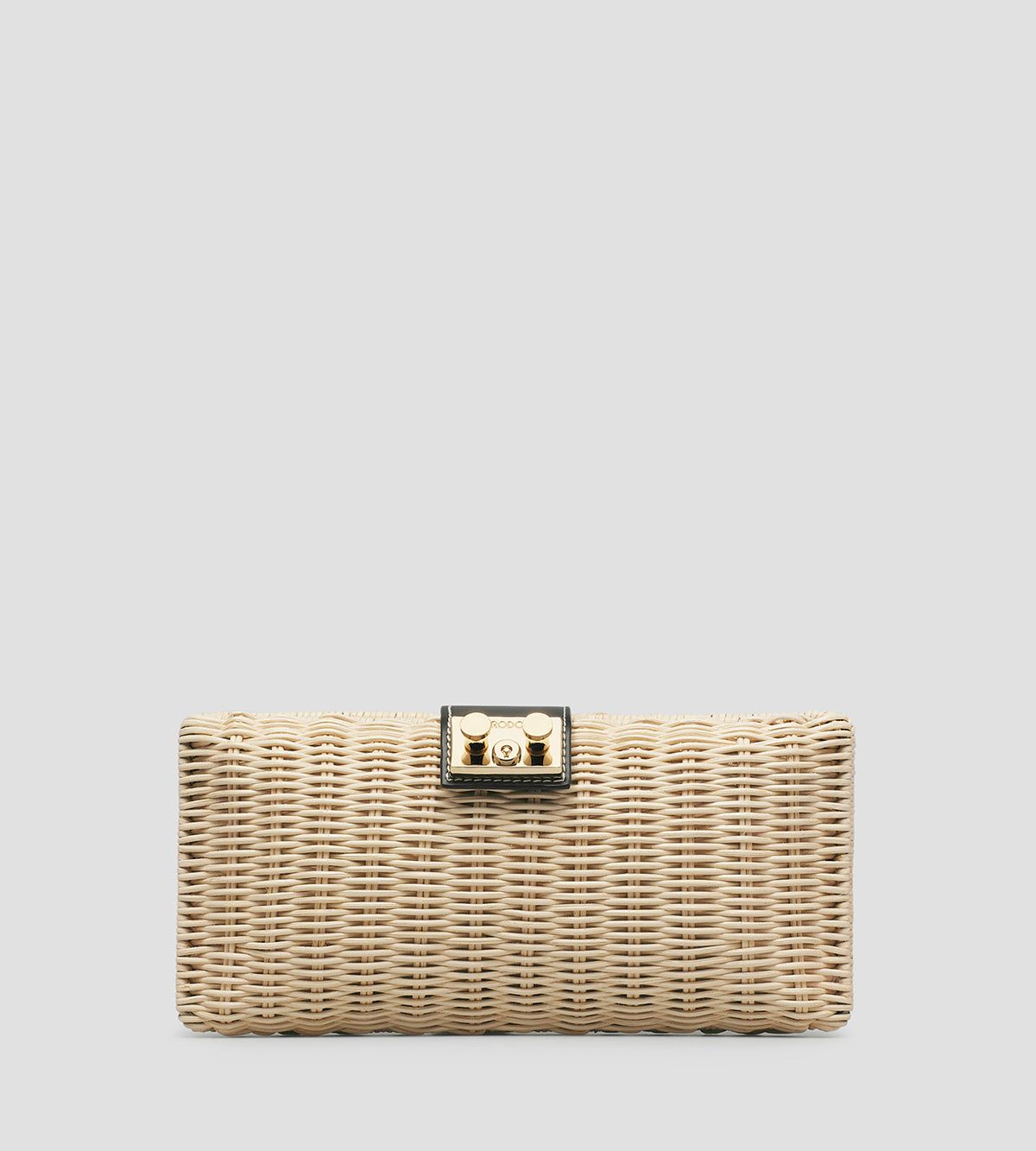 Tube Wicker Clutch