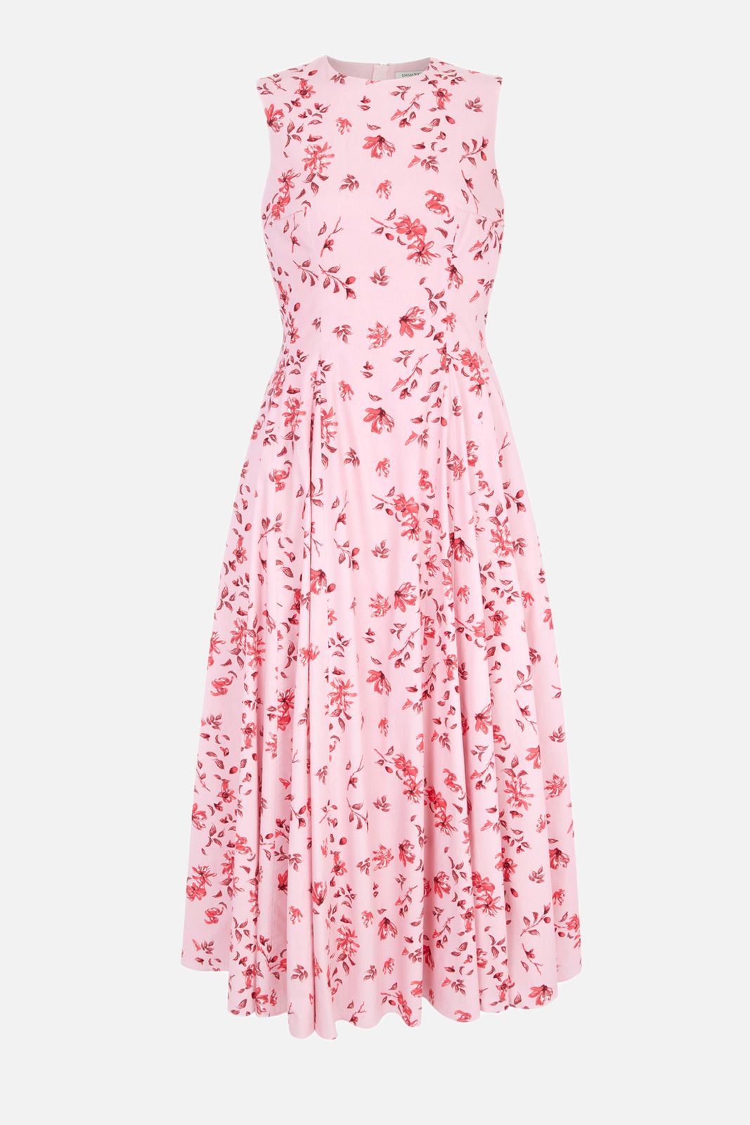 Chelsea Dress in Scattered Daisies on Pink Cotton