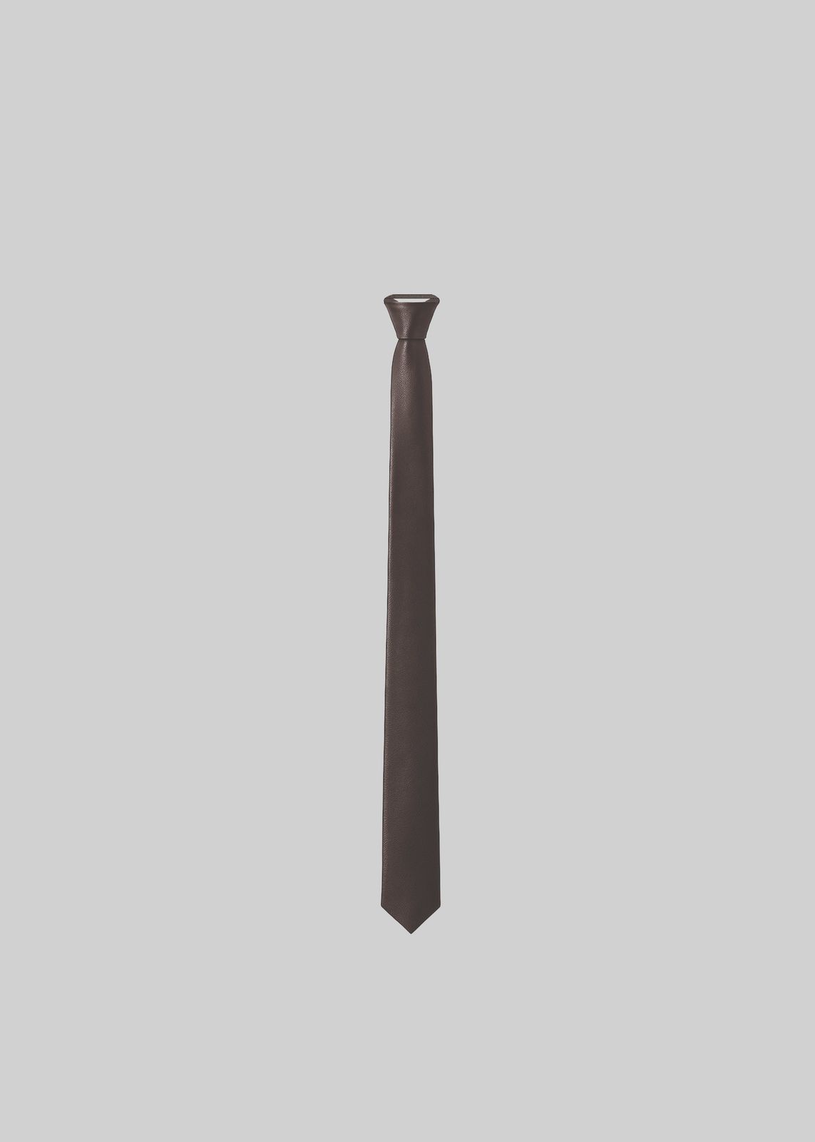 Rune Faux Leather Tie - Brown