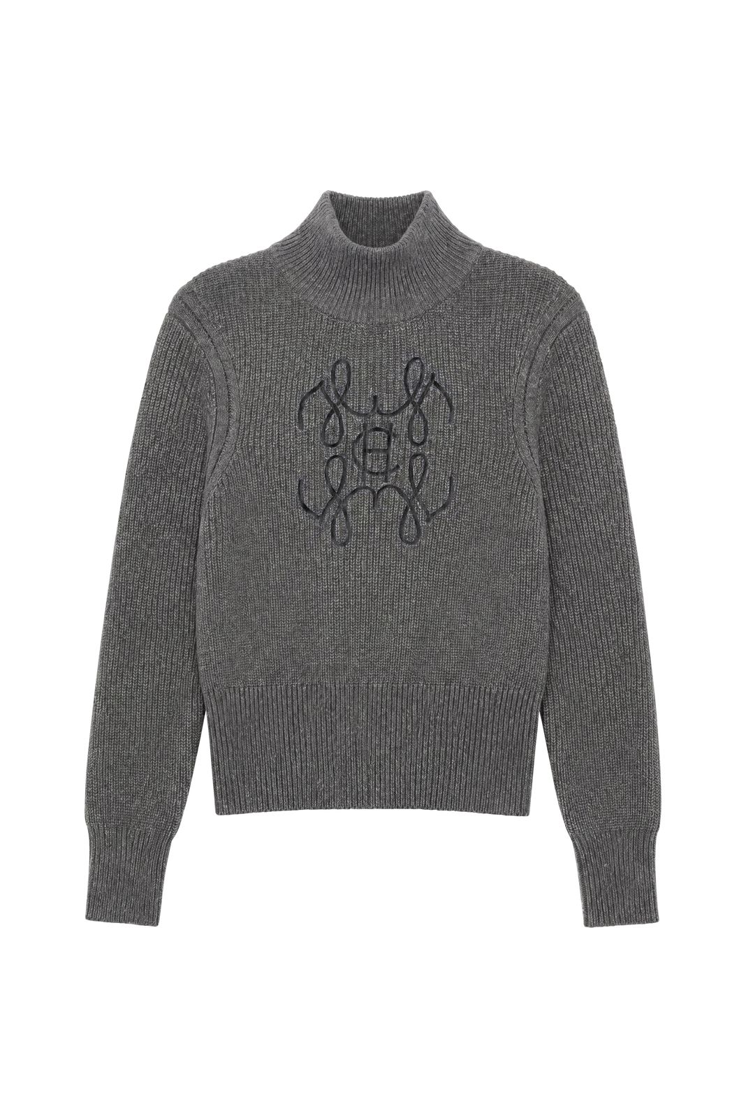 Appleton High Neck Knit (slate Grey)