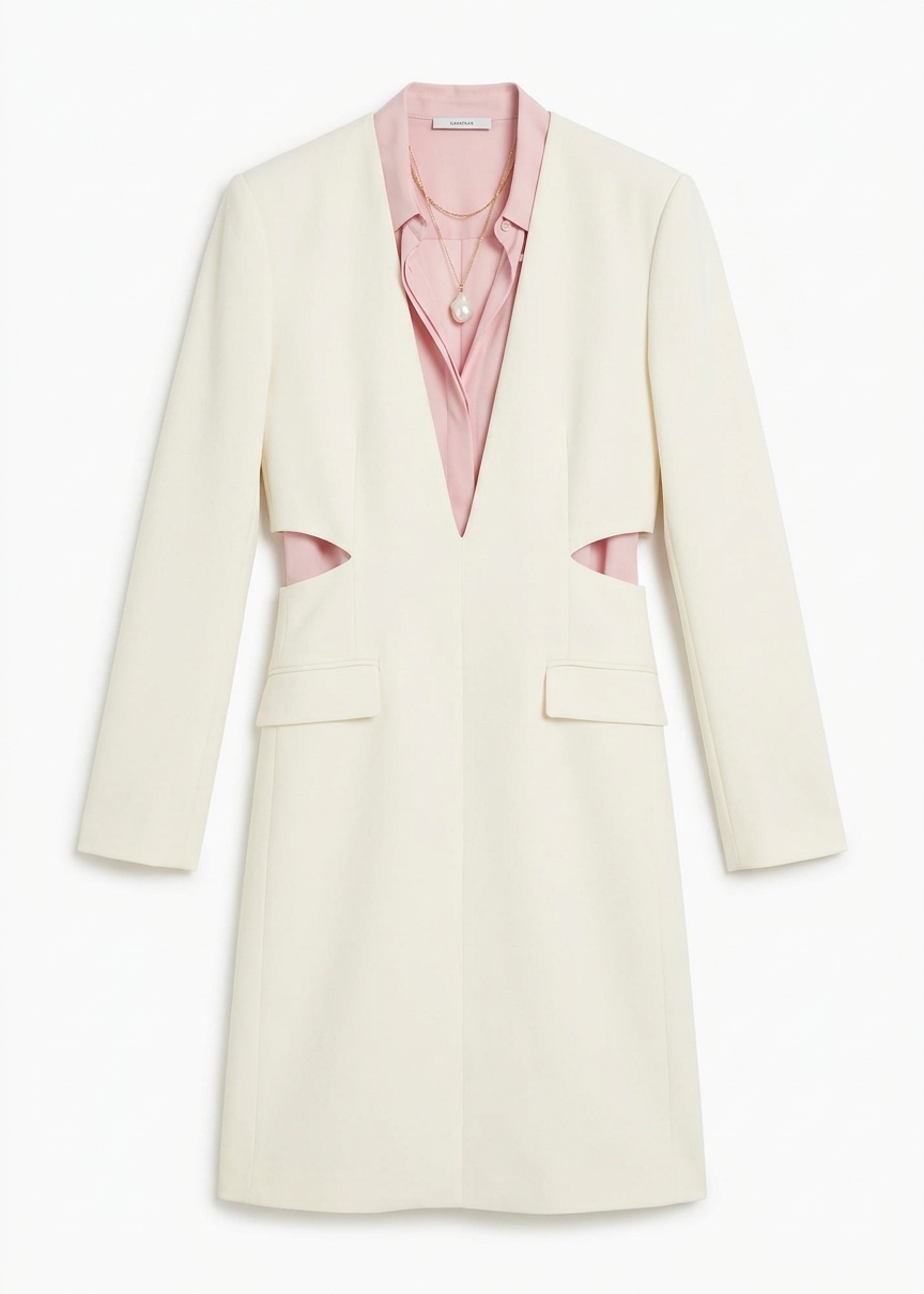Serra Blazer Dress - Cream