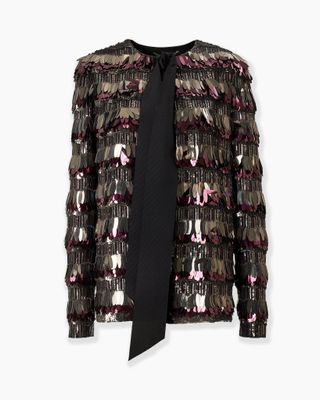 Sequin-Embroidered Jacket