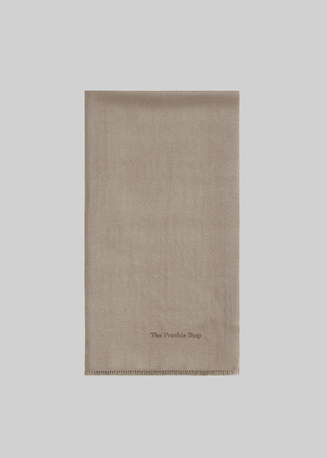 Sanova Cashmere Twill Scarf - Taupe