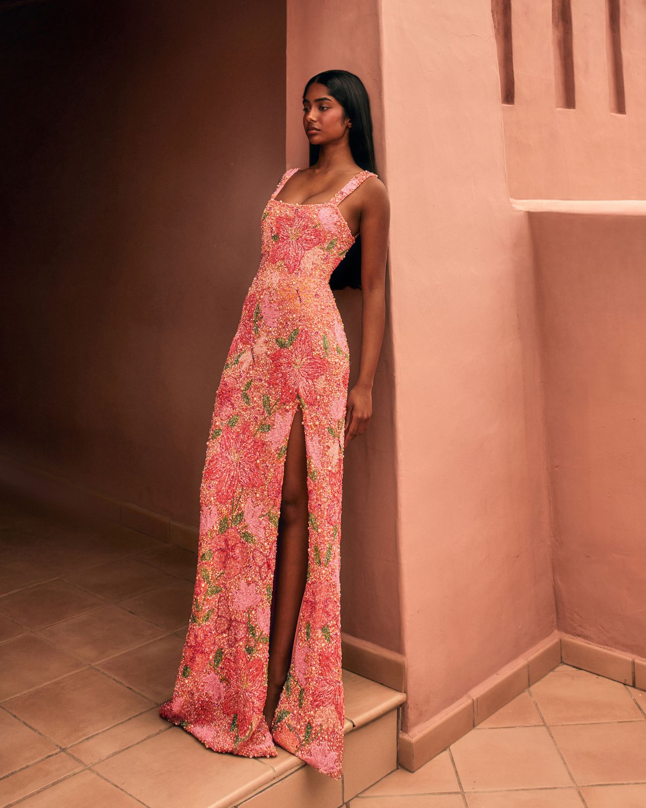 Kalini Dress - Coral