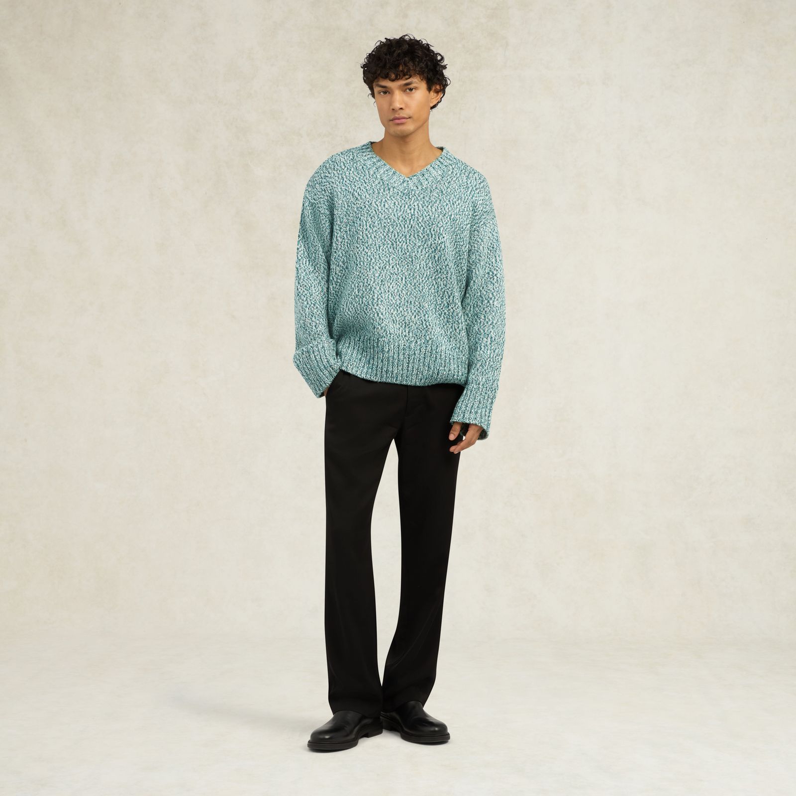Yuri V-Neck Jumper - Green