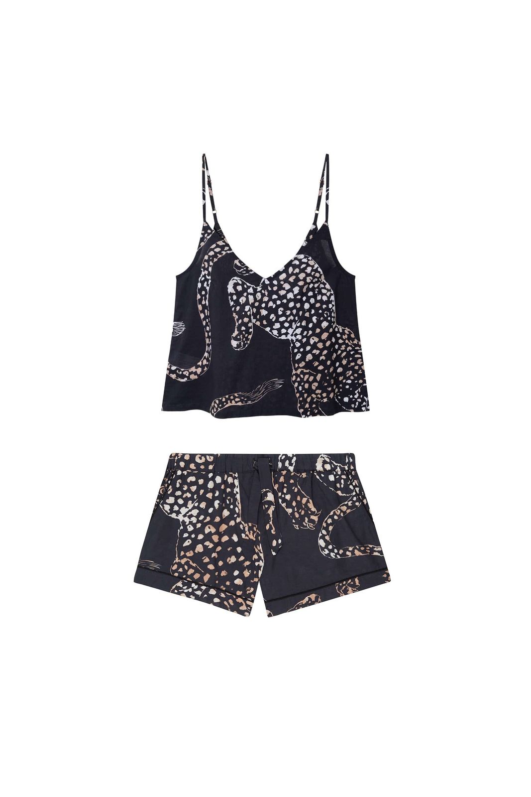 Cami Top And Shorts Set The Jag Print Navy