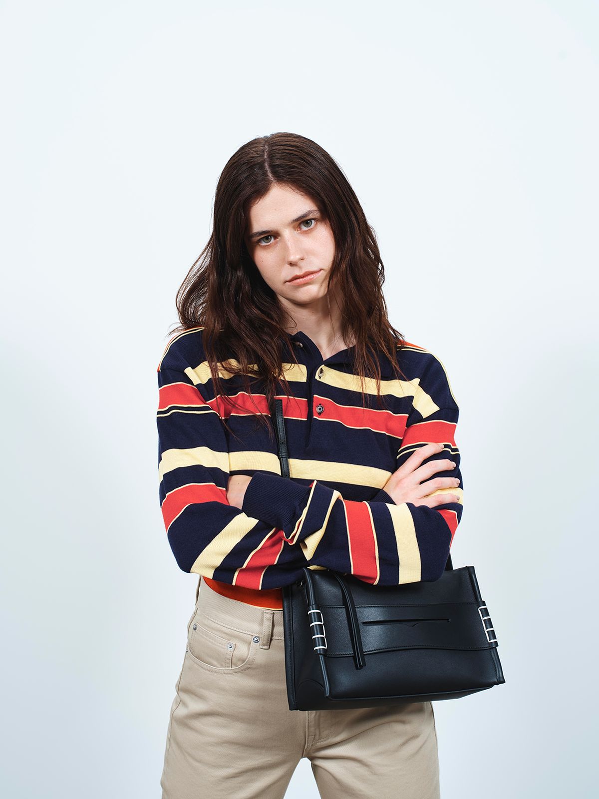 LOAFER BAG IN BLACK LEATHER