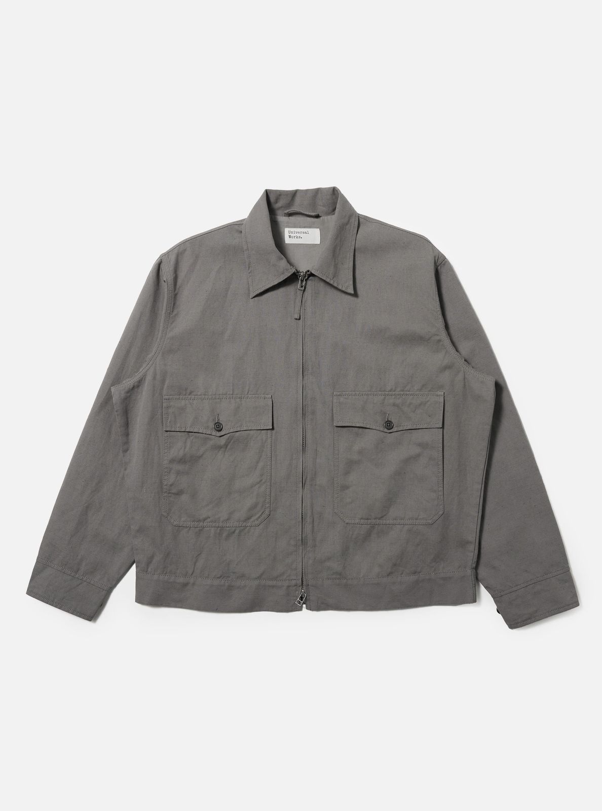 Mid Grey Linen Slub Weave E130 Jacket