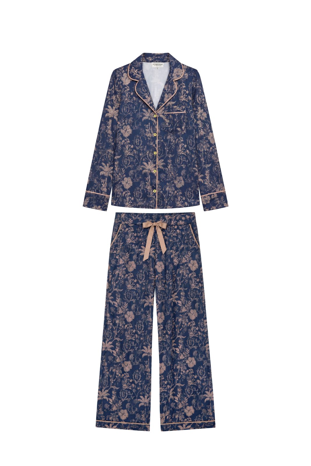 Satin Pyjama Set (twilight Navy)