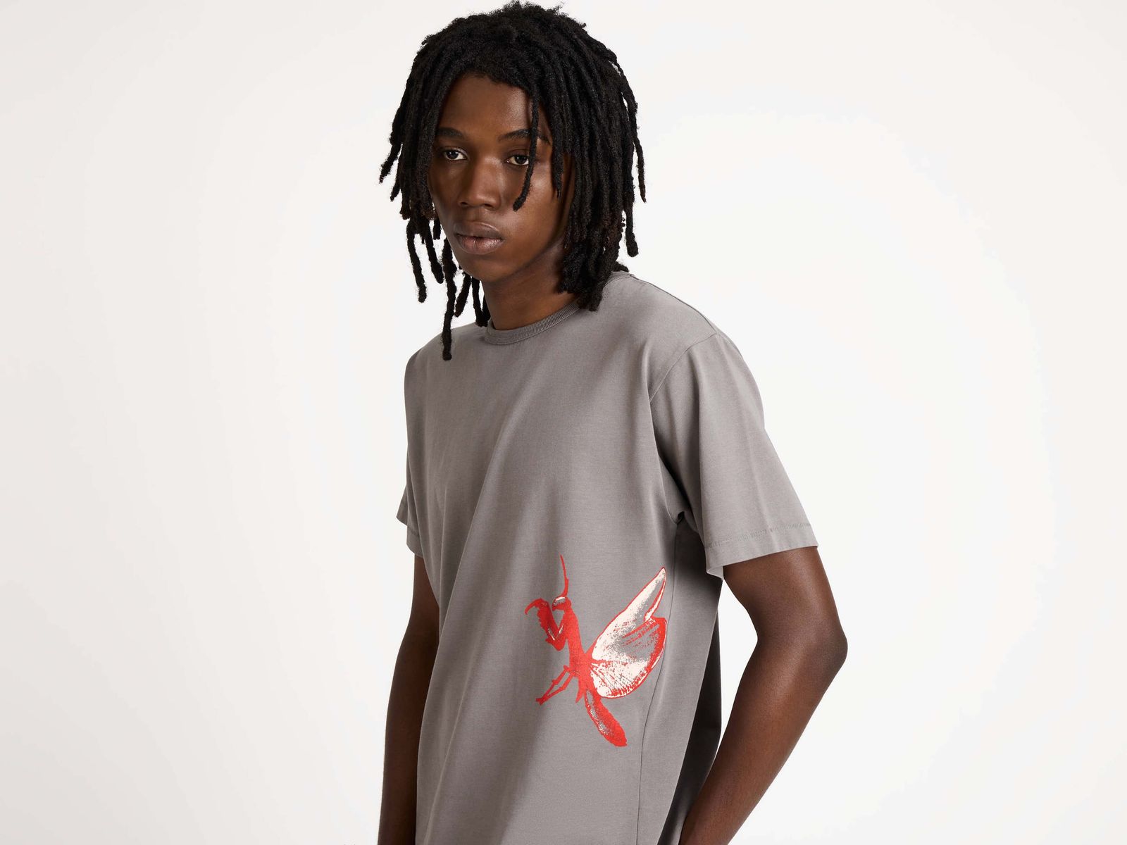 CL_PRAYING MANTIS T-SHIRT - PEACH_JT0310PG1937
