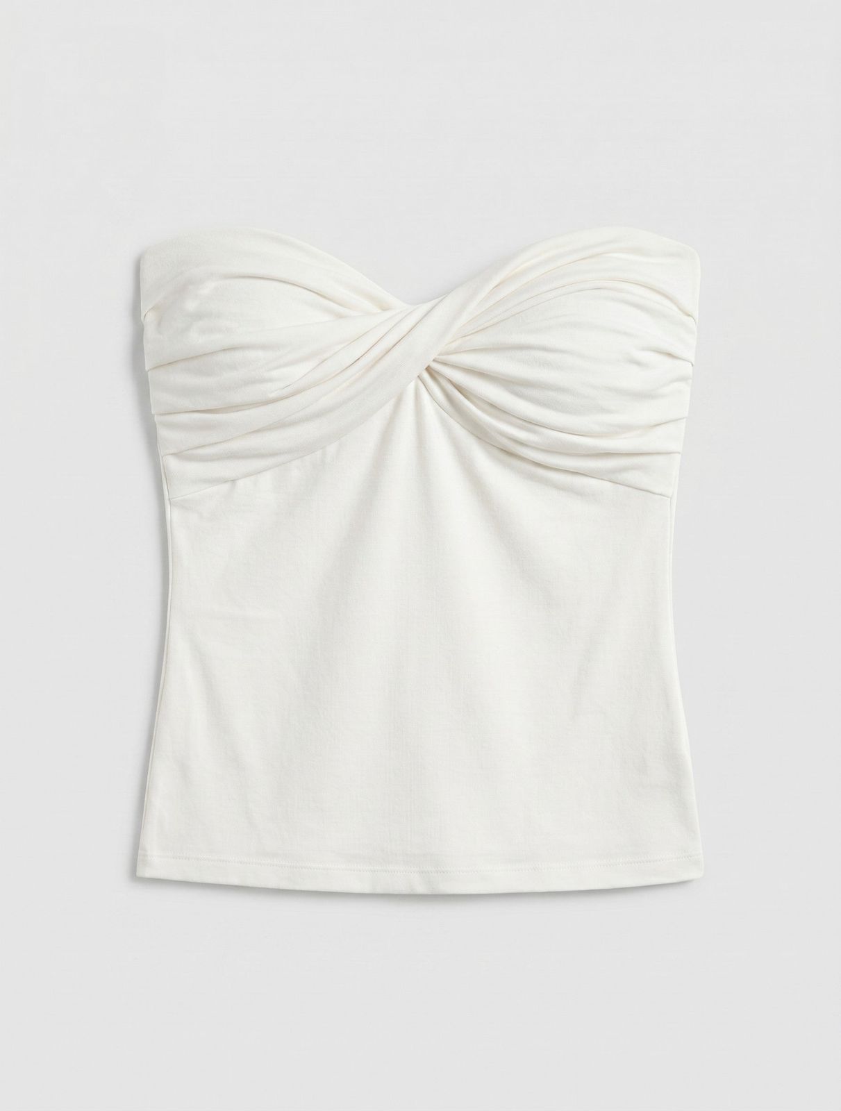 Lilly Twist Front Bandeau In Chalk
