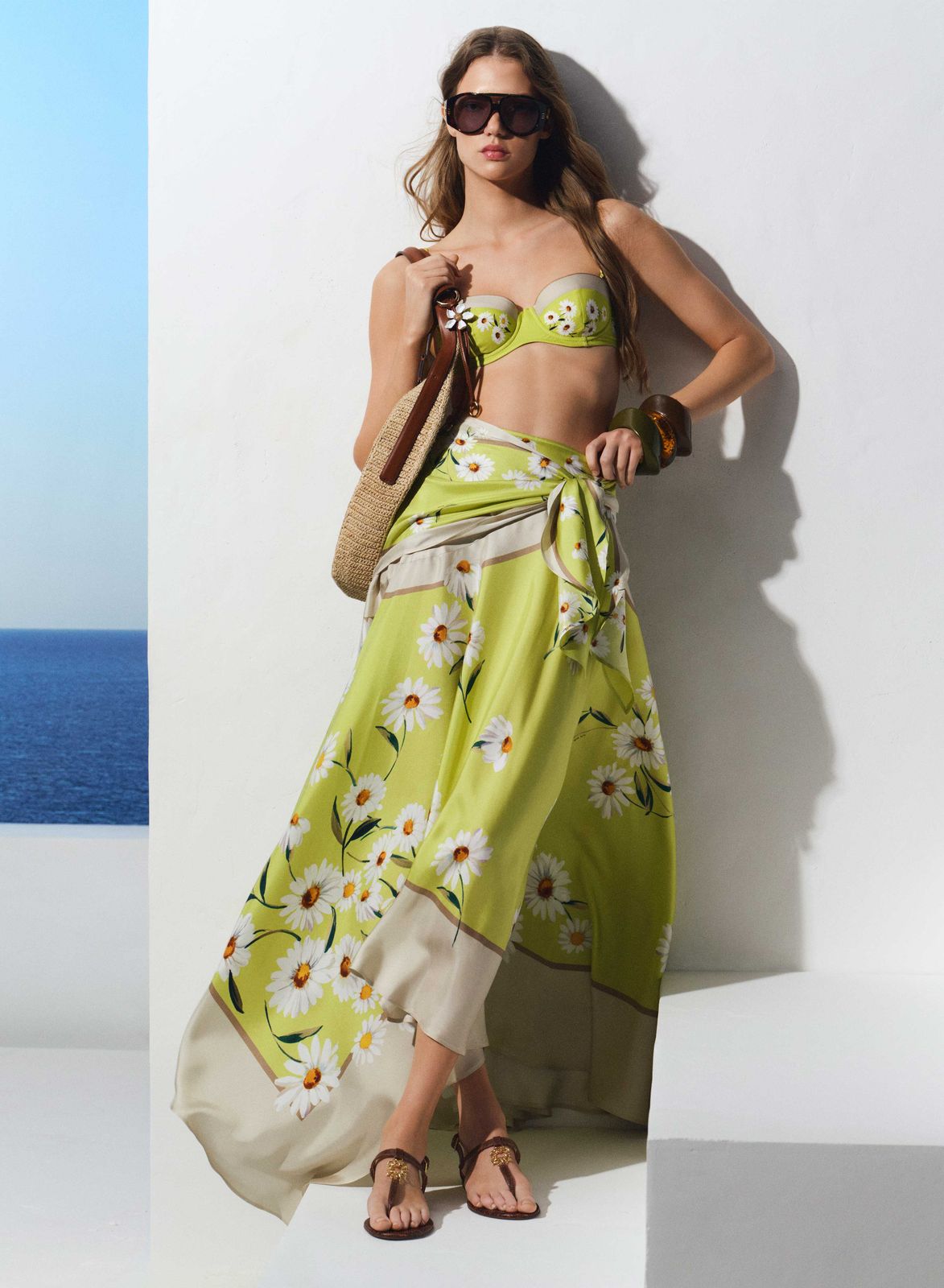 Printed Twill Skirt
