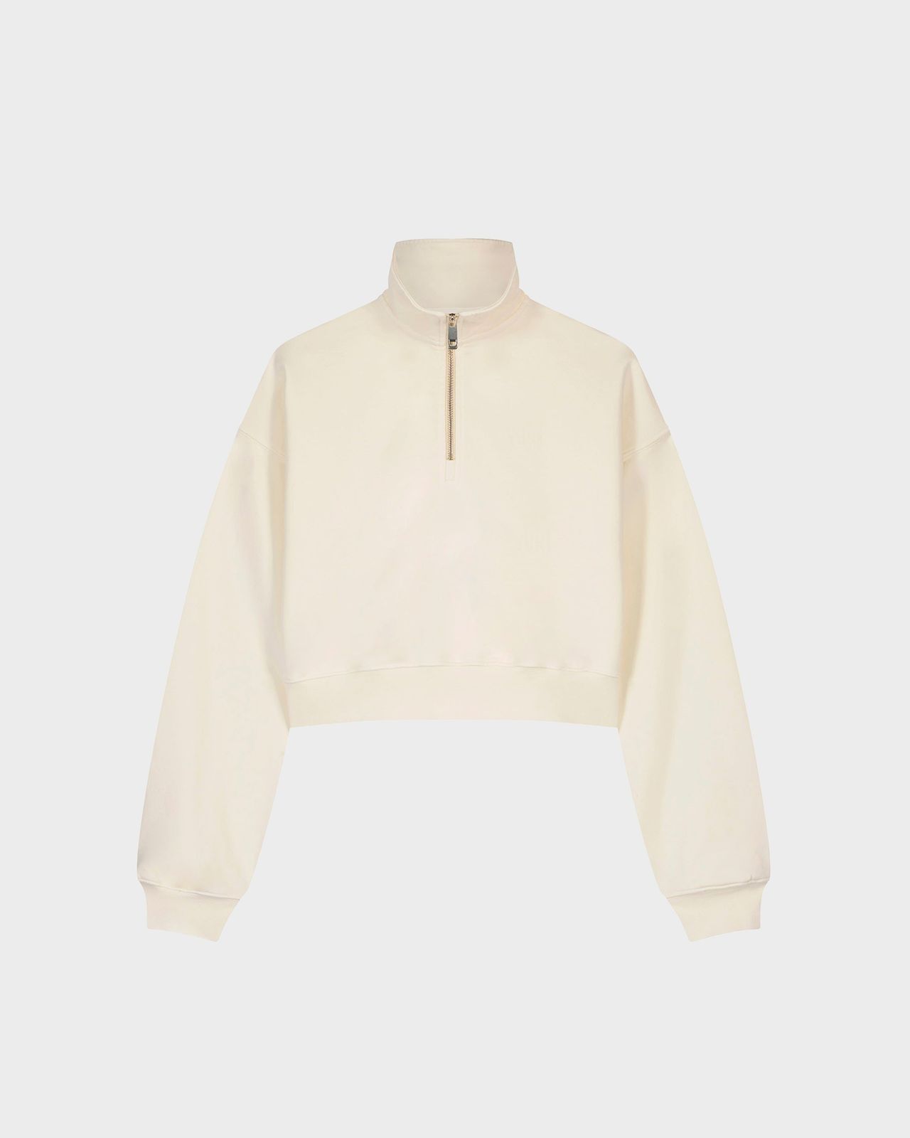 100% Organic Cotton Runyon Cropped Quarter-Zip Sweatshirt | Various Colours Available