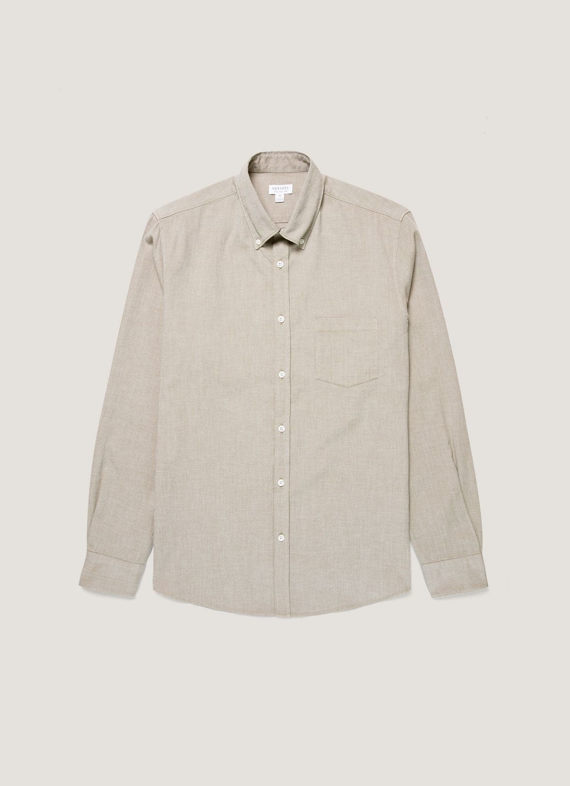 Men's Button Down Oxford Shirt in Light Khaki