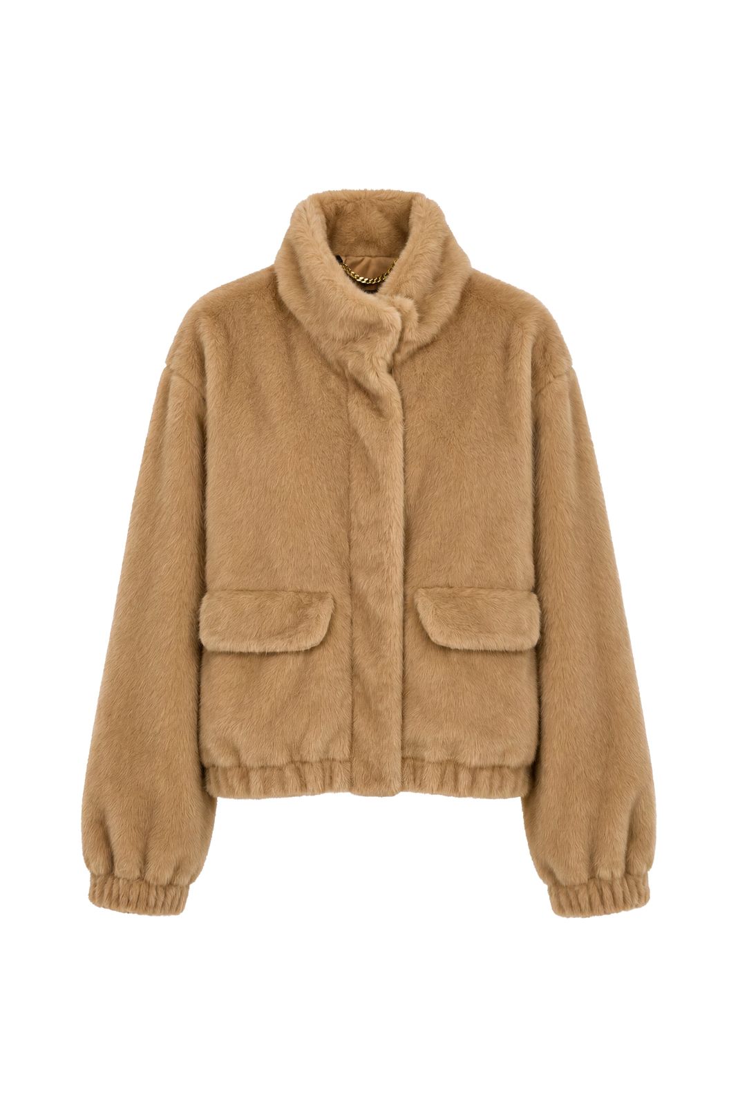 Faux Fur Bomber Jacket (natural)