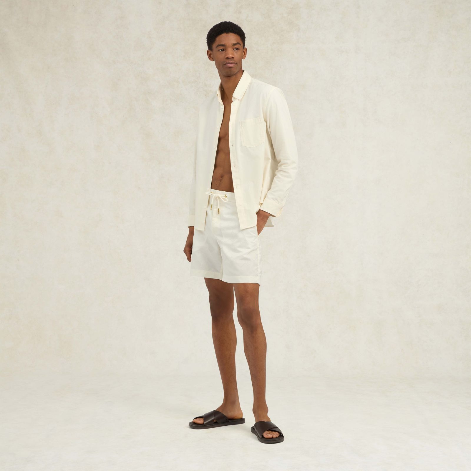 Diera Jacquard Oceano Swimshort - Ivory