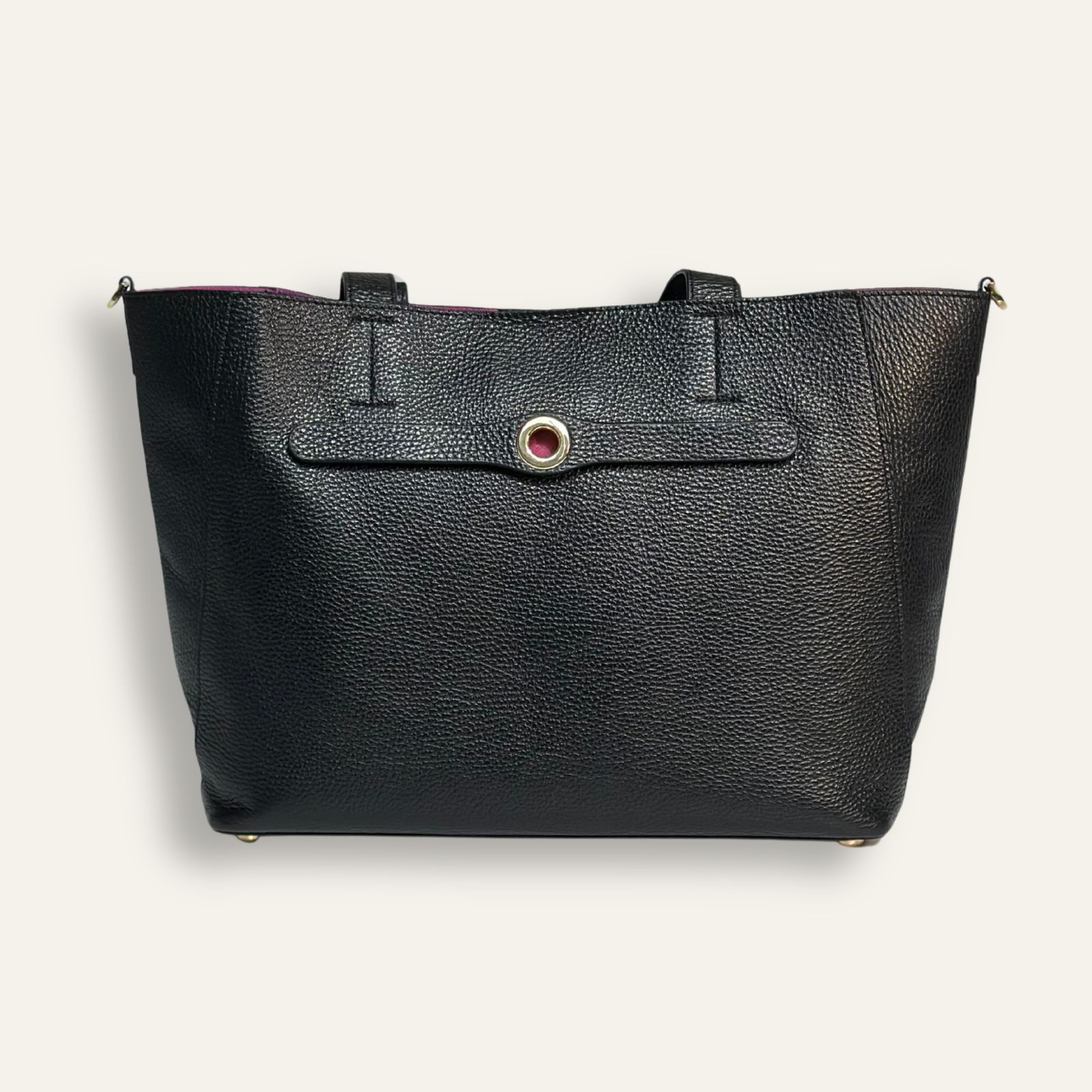 Preloved Sarah Tote | Black with Gold hardware