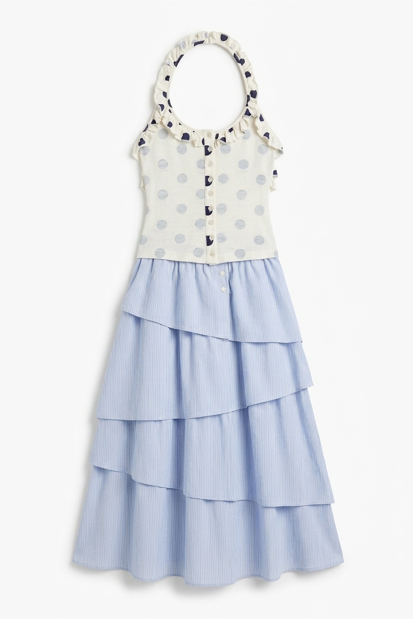 Zazie Jersey Halter - Polka Dot
