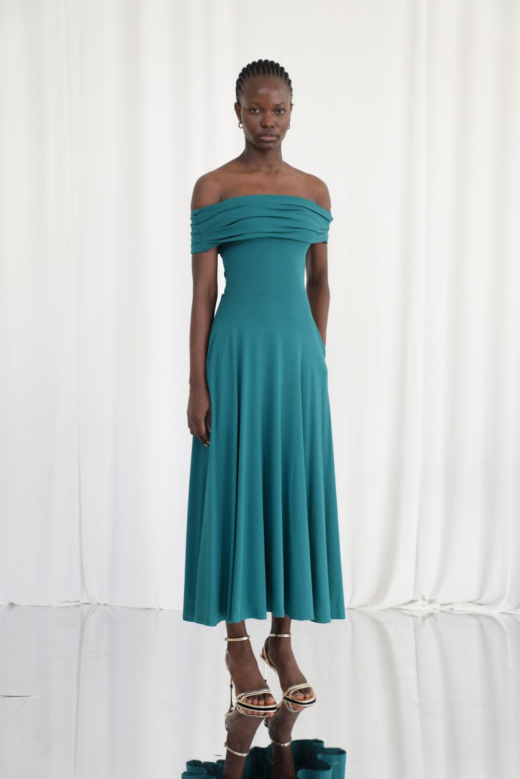 Penelope Bardot Maxi Dress