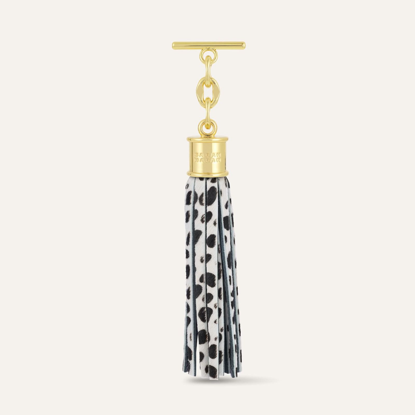 Capsule Tassel Classic | Dalmatian with Gold hardware