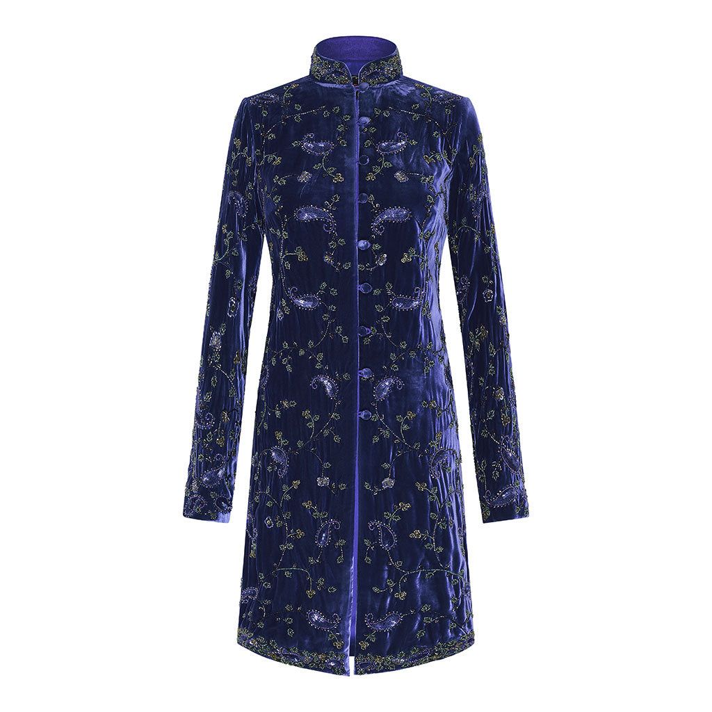 Navy Honourable Embroidered Coat