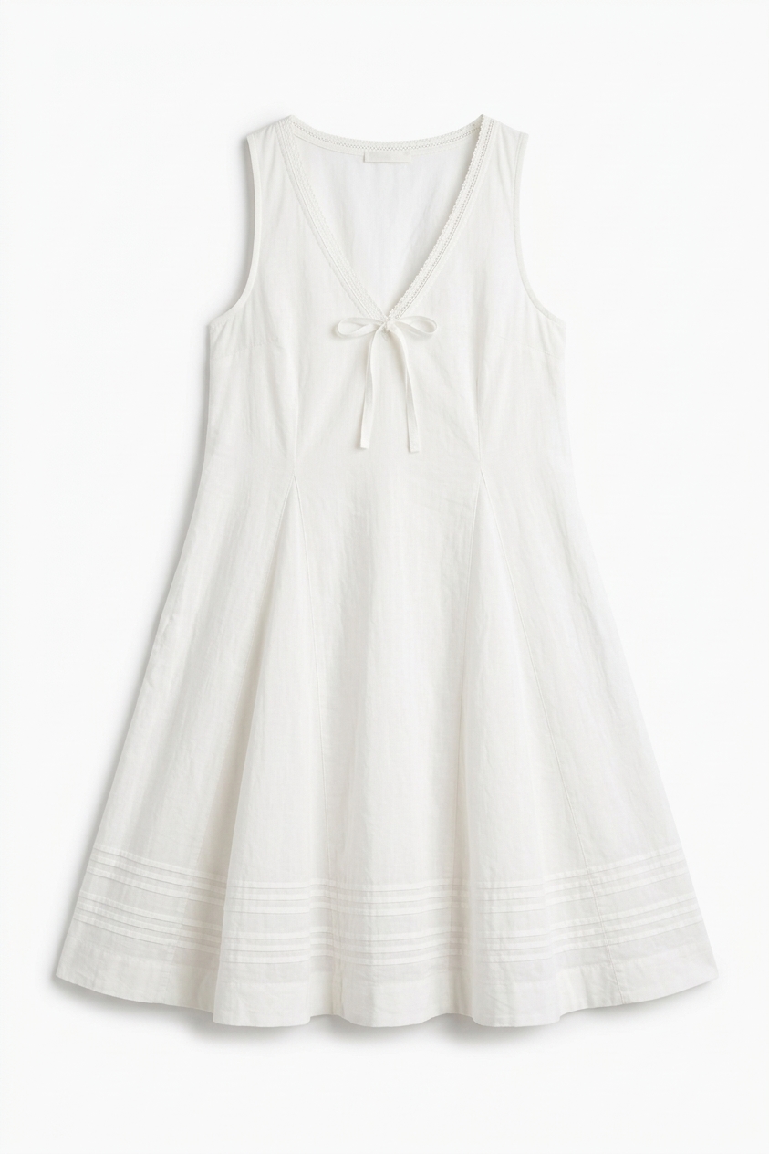 Raven Mini Night Dress - White