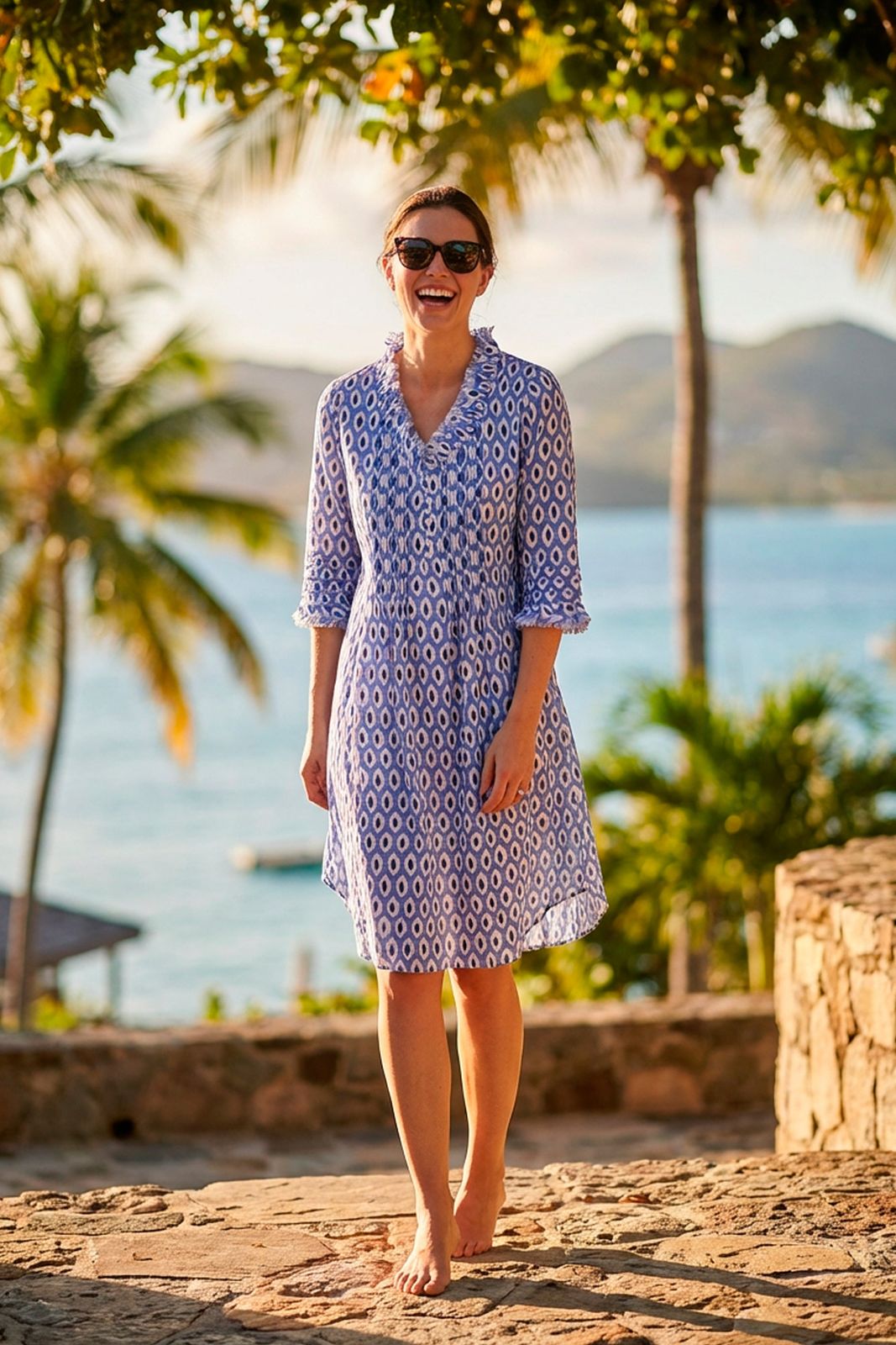 Annabel Cotton Tunic in Fresh