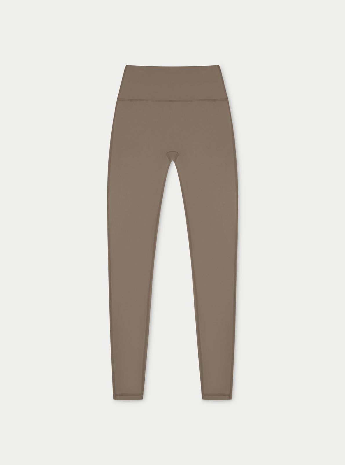 SCULPTING STRETCH EMBLEM LEGGINGS - COCOA