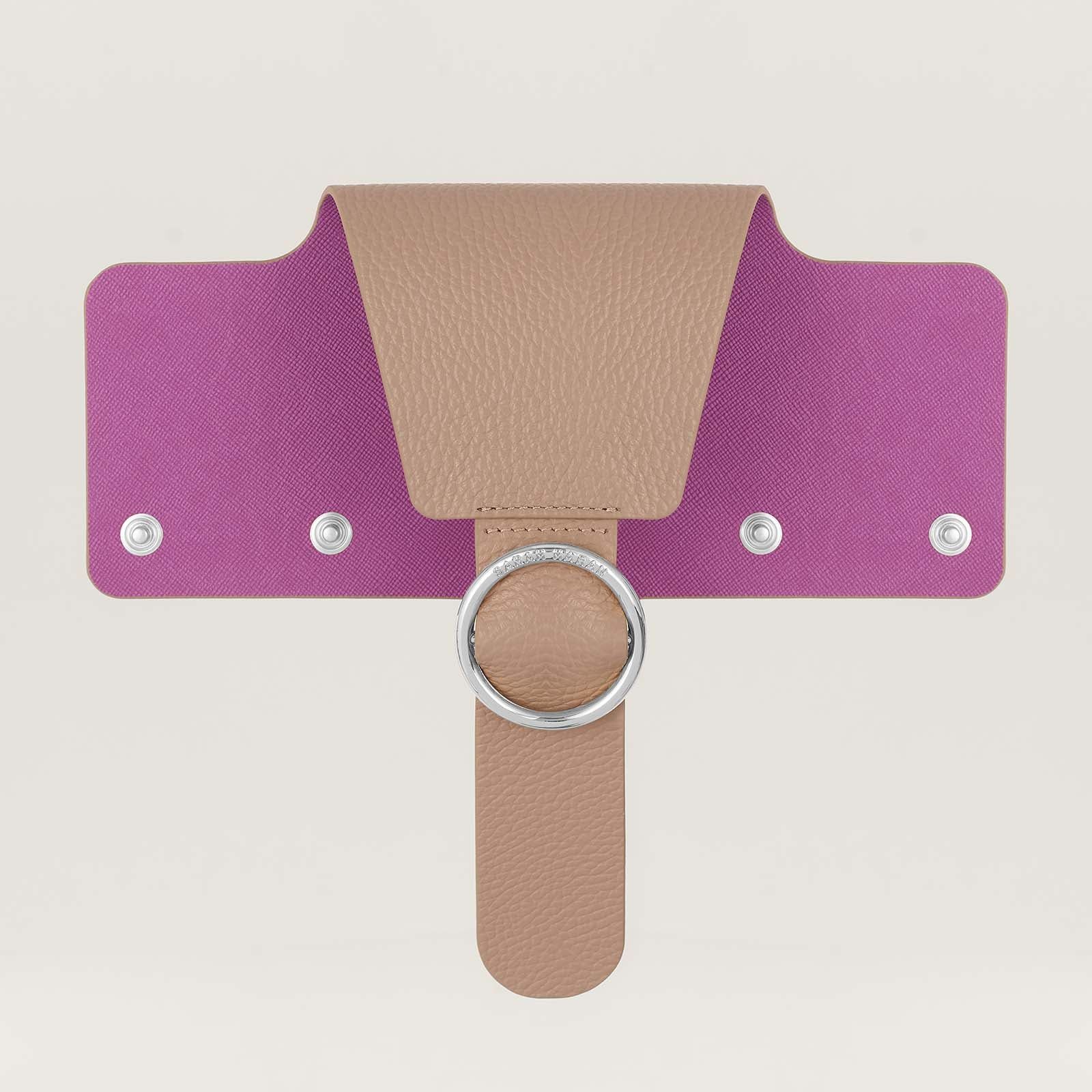 Ring Flap Classic | Taupe with Silver hardware