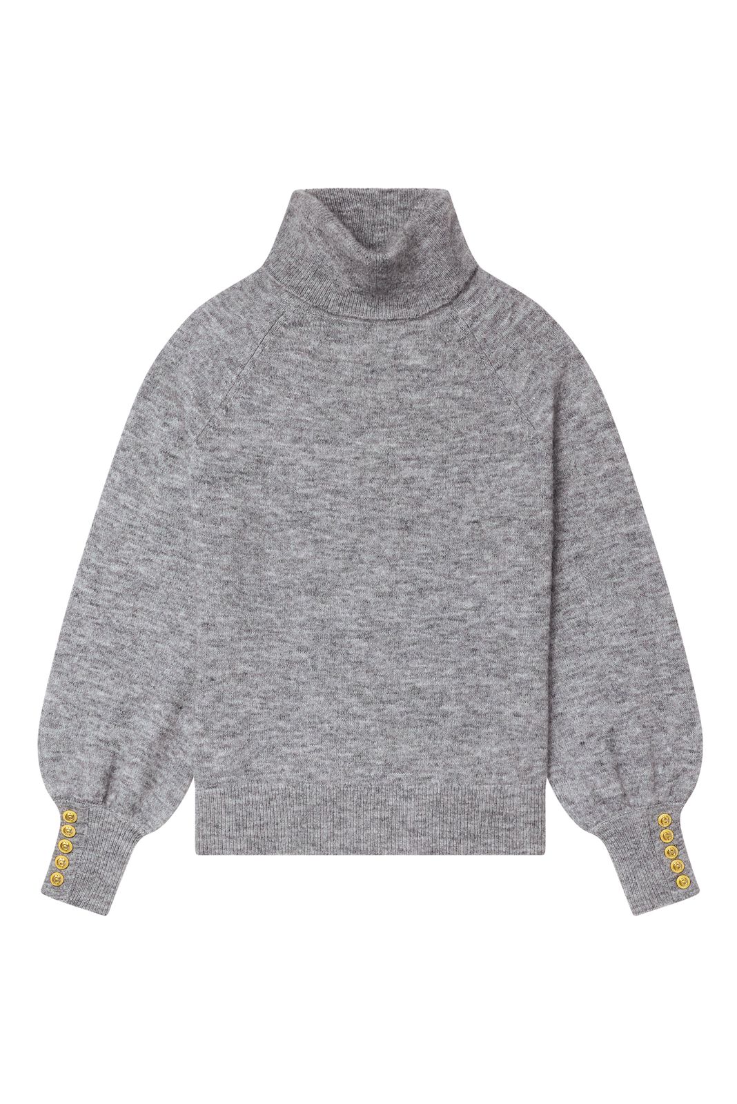 Maisie Roll Neck Knit (grey Marl)
