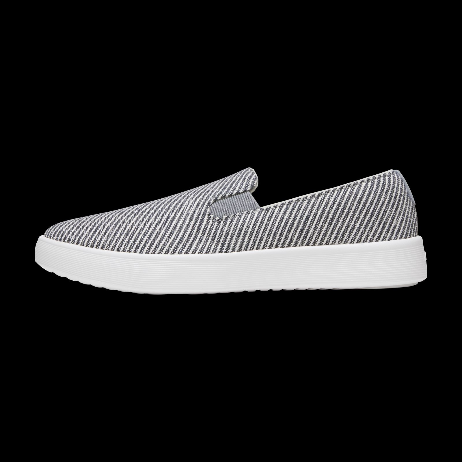 Women's Canvas Cruiser Slip On - Deep Navy Stripes (Blizzard Sole)