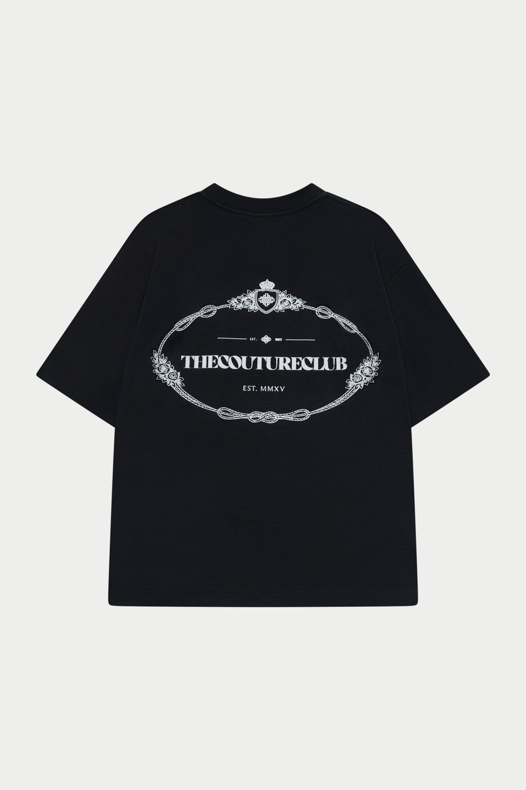 COPYRIGHT CREST GRAPHIC T-SHIRT - BLACK