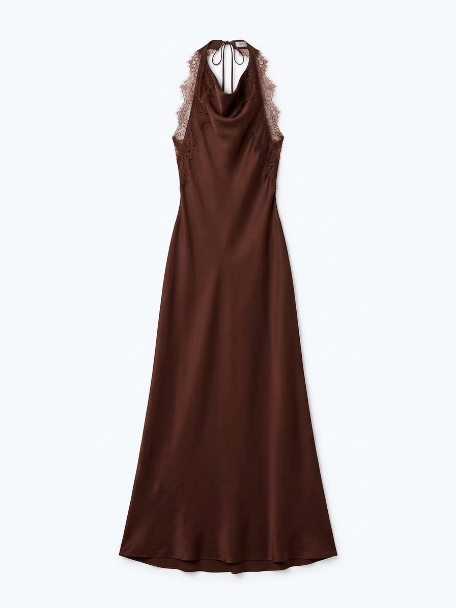 Benita Dress In Chocolate
