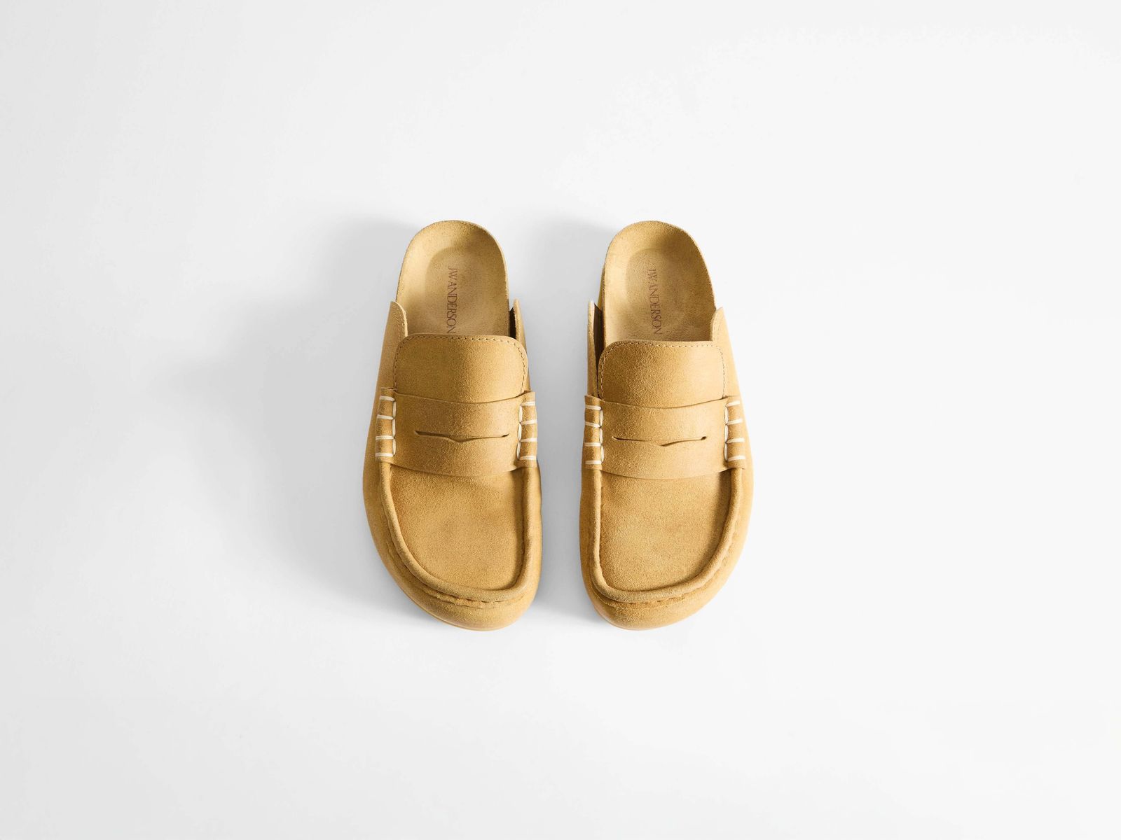 MENS STITCH LOAFER IN MUSTARD