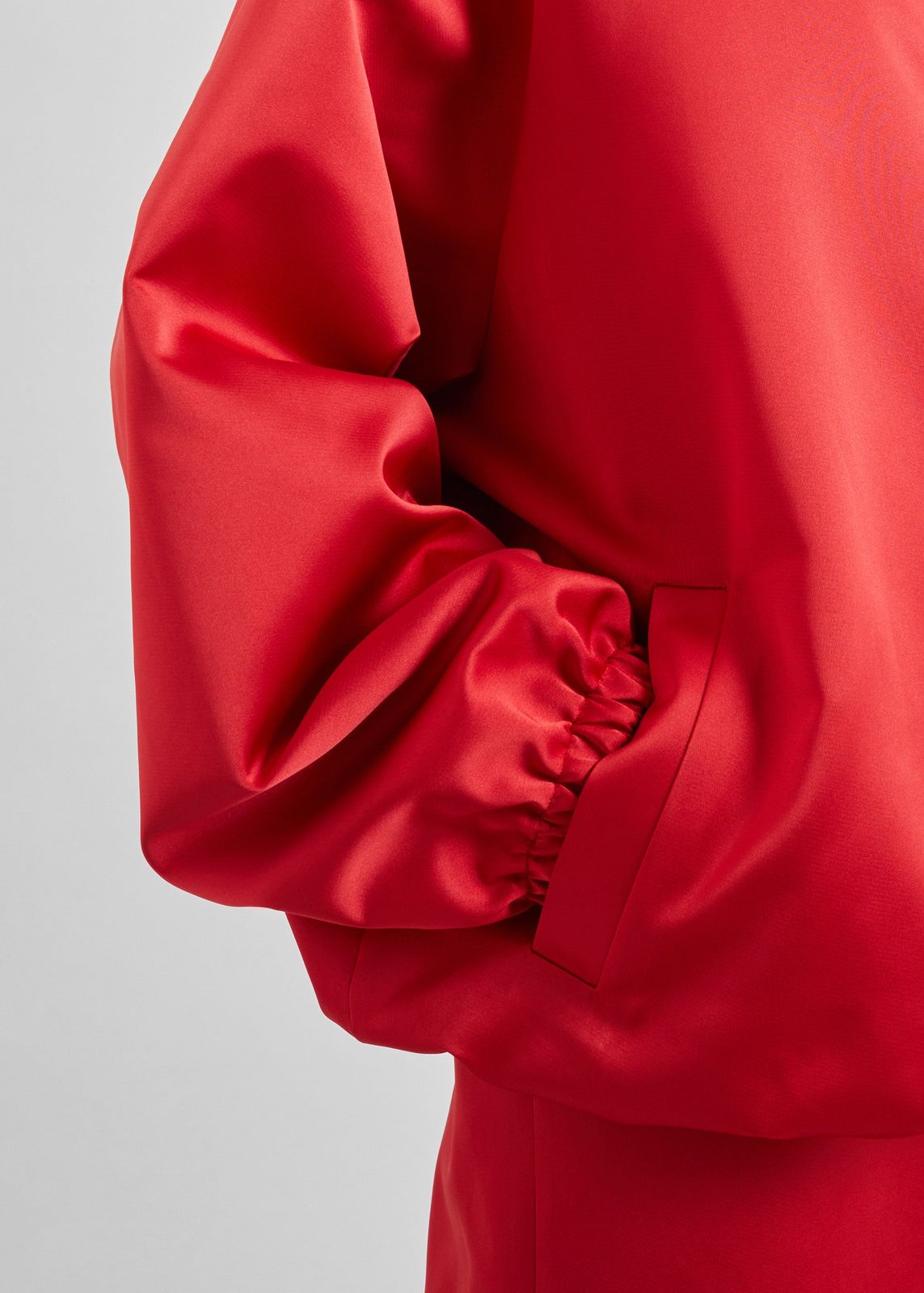 Baxter Satin Track Jacket - Red