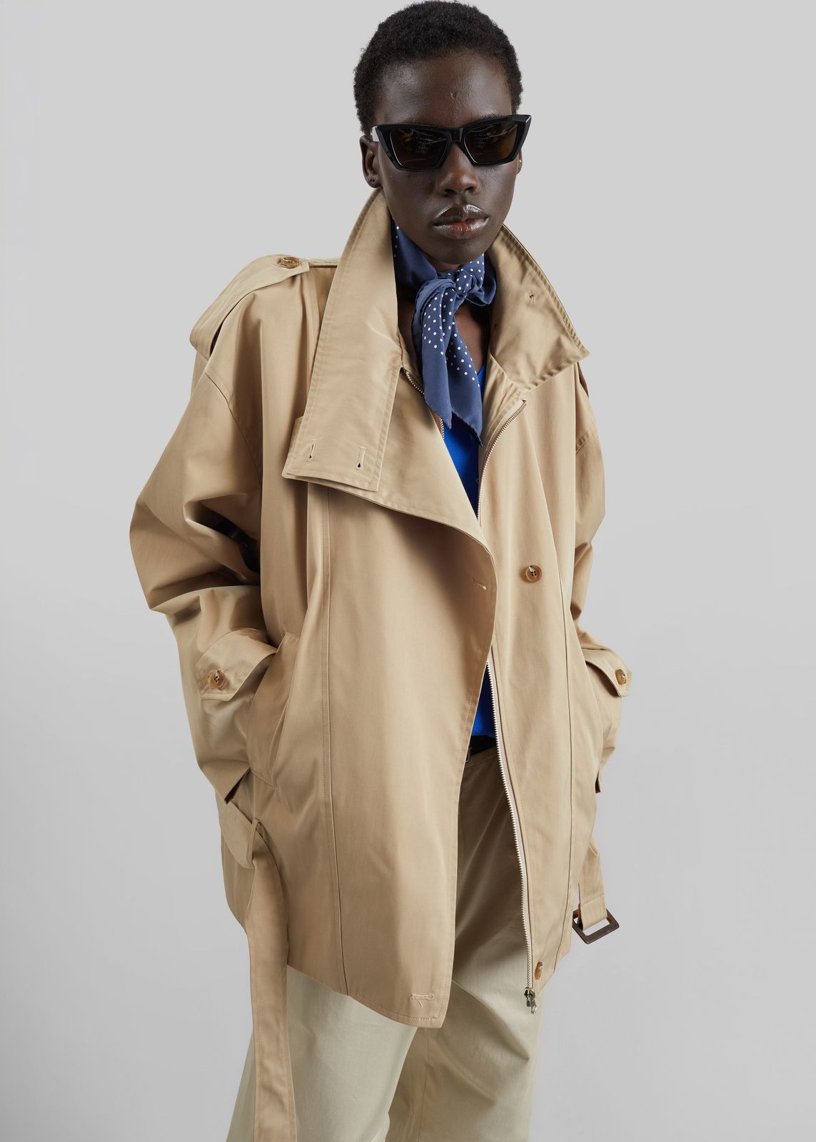 Virar Short Trench - Beige