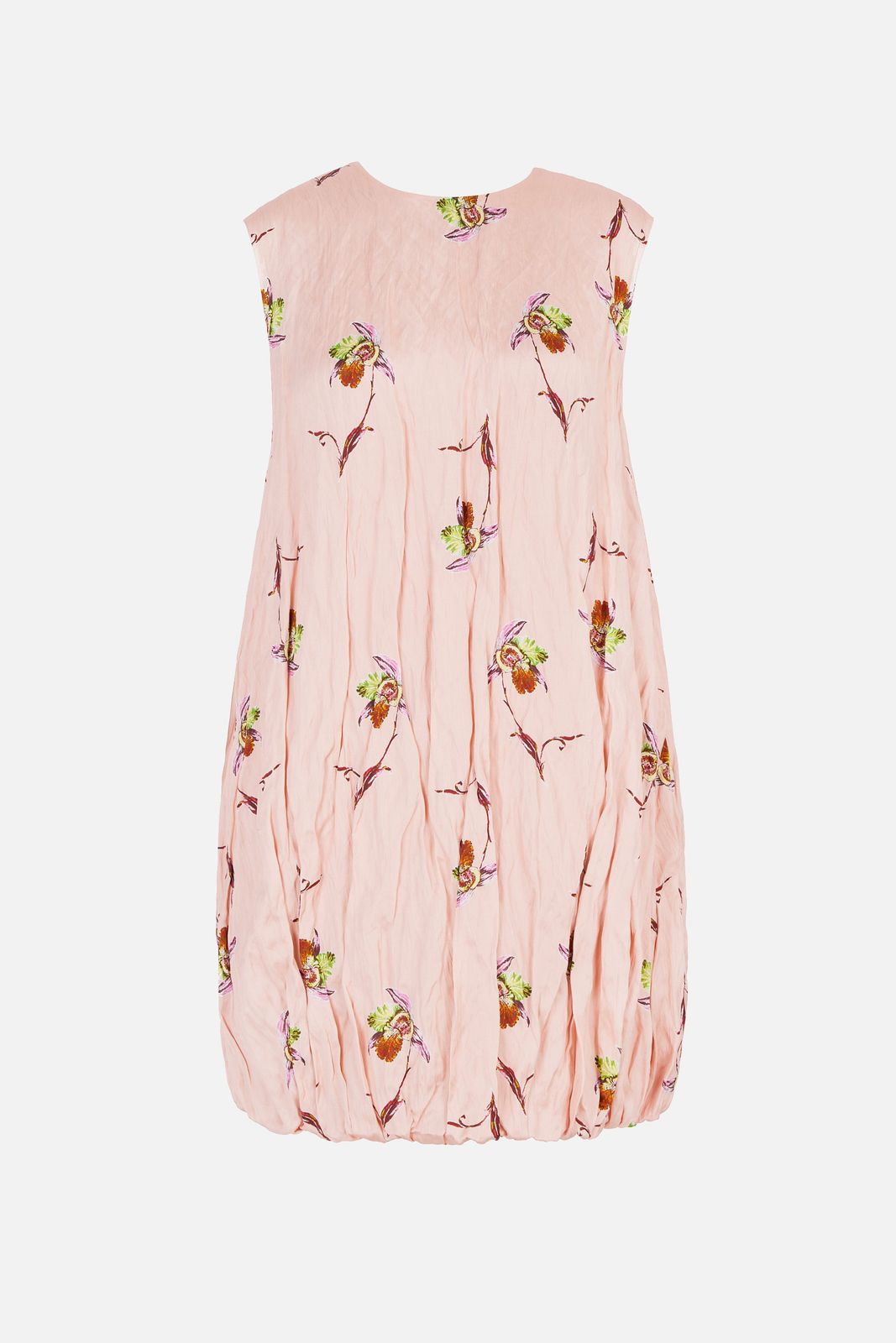 Meave Dress in Pink Satin