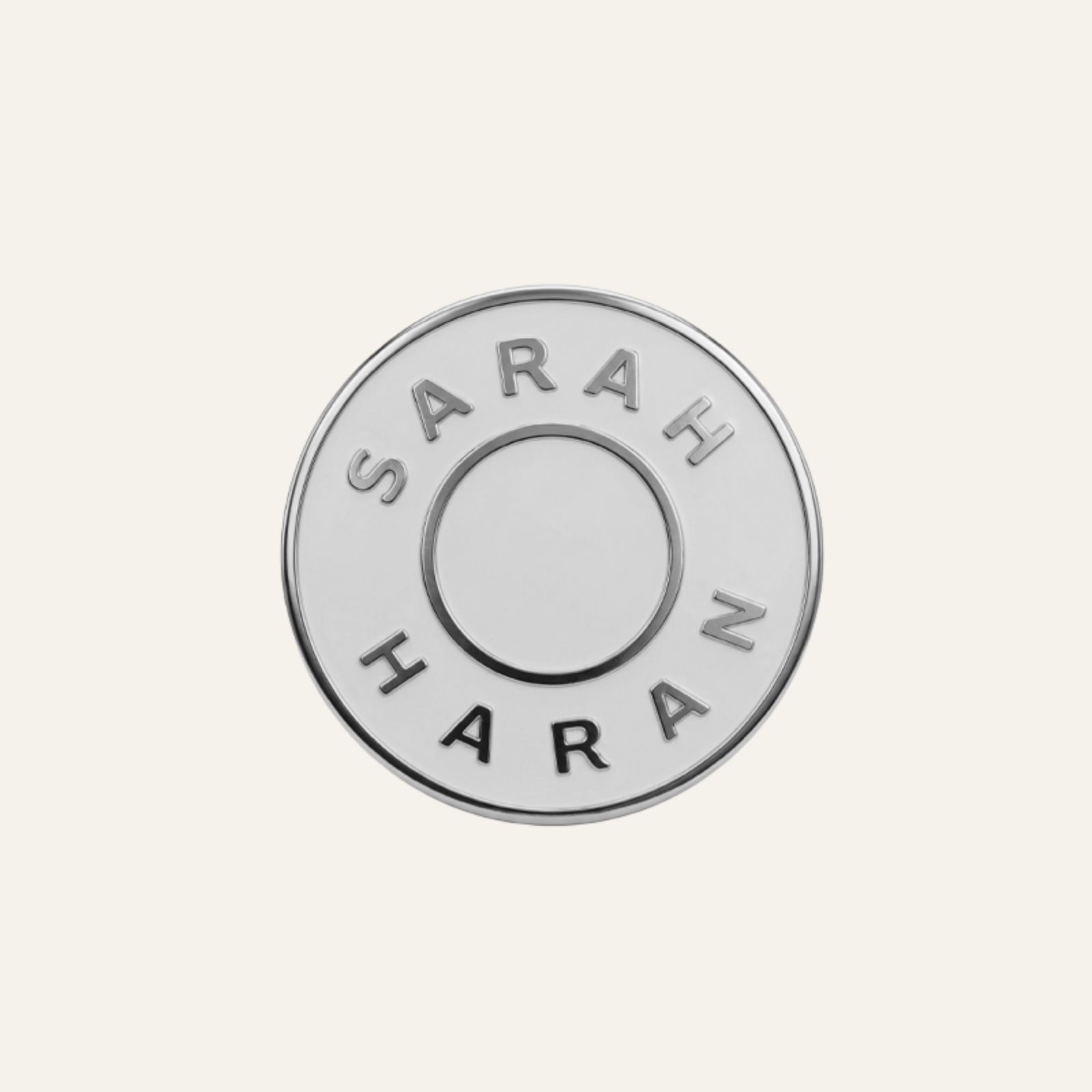 Insignia Button | with Silver hardware