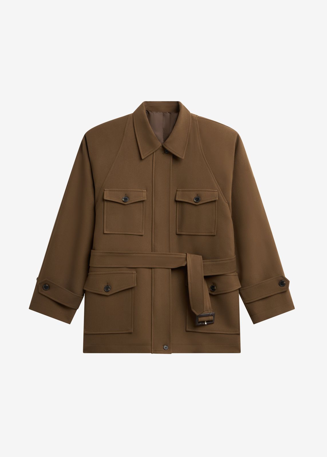 Trevose Padded Utility Jacket - Brown