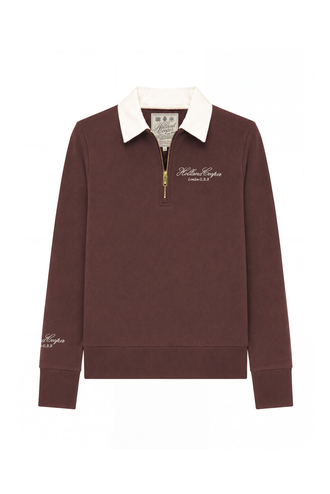 Ascot Quarter Zip Sweat (chocolate)