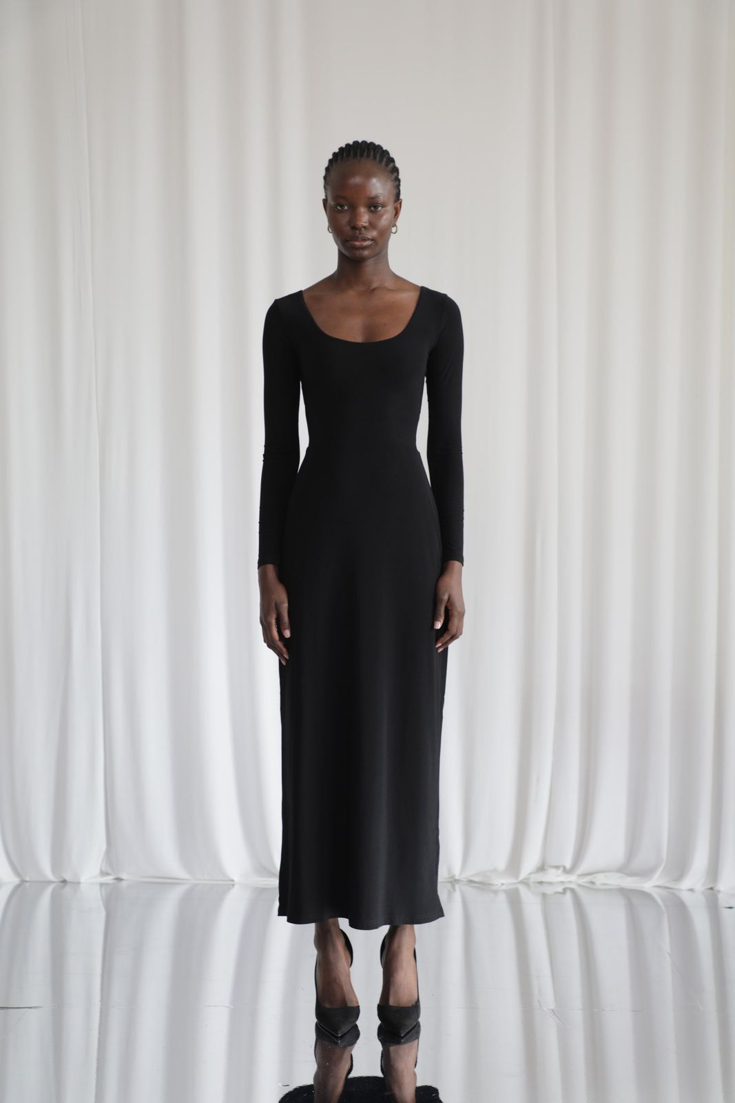 Walter Reversible Neckline Maxi Dress